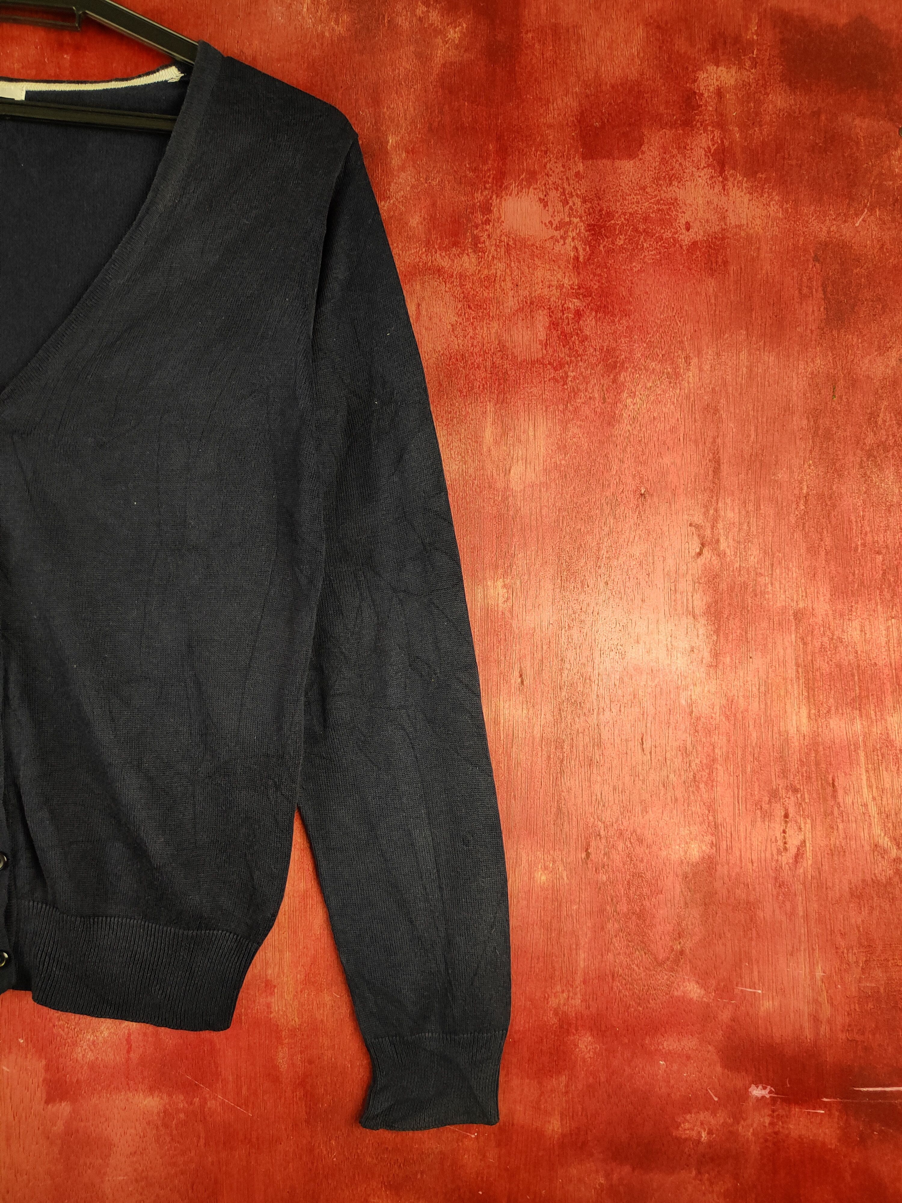 Japanese Brand Cinema Club Navy Blue Knitwear Cardigan #S1135 Size M / US 6-8 / IT 42-44 - 5 Thumbnail