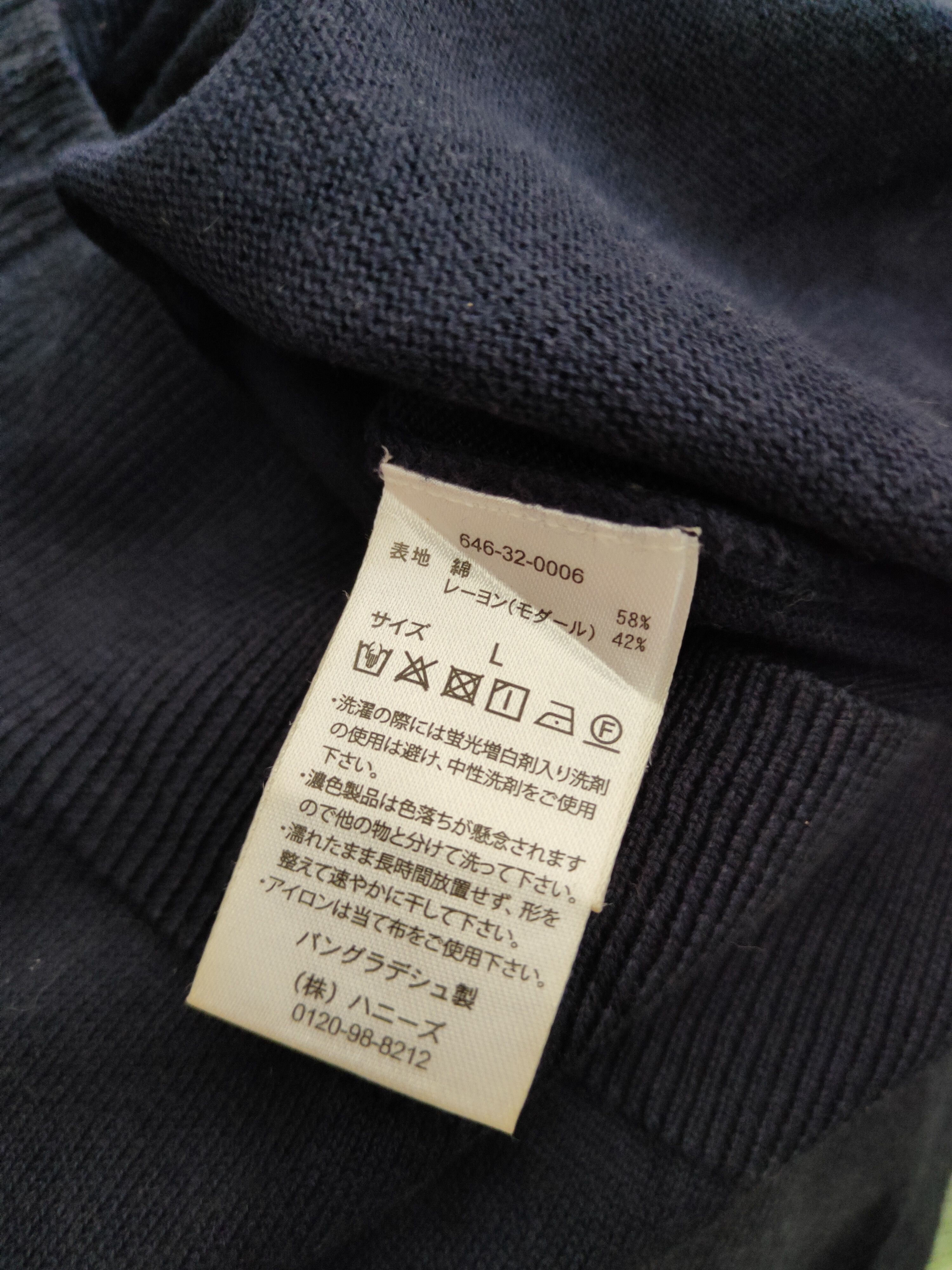 Japanese Brand Cinema Club Navy Blue Knitwear Cardigan #S1135 Size M / US 6-8 / IT 42-44 - 10 Thumbnail