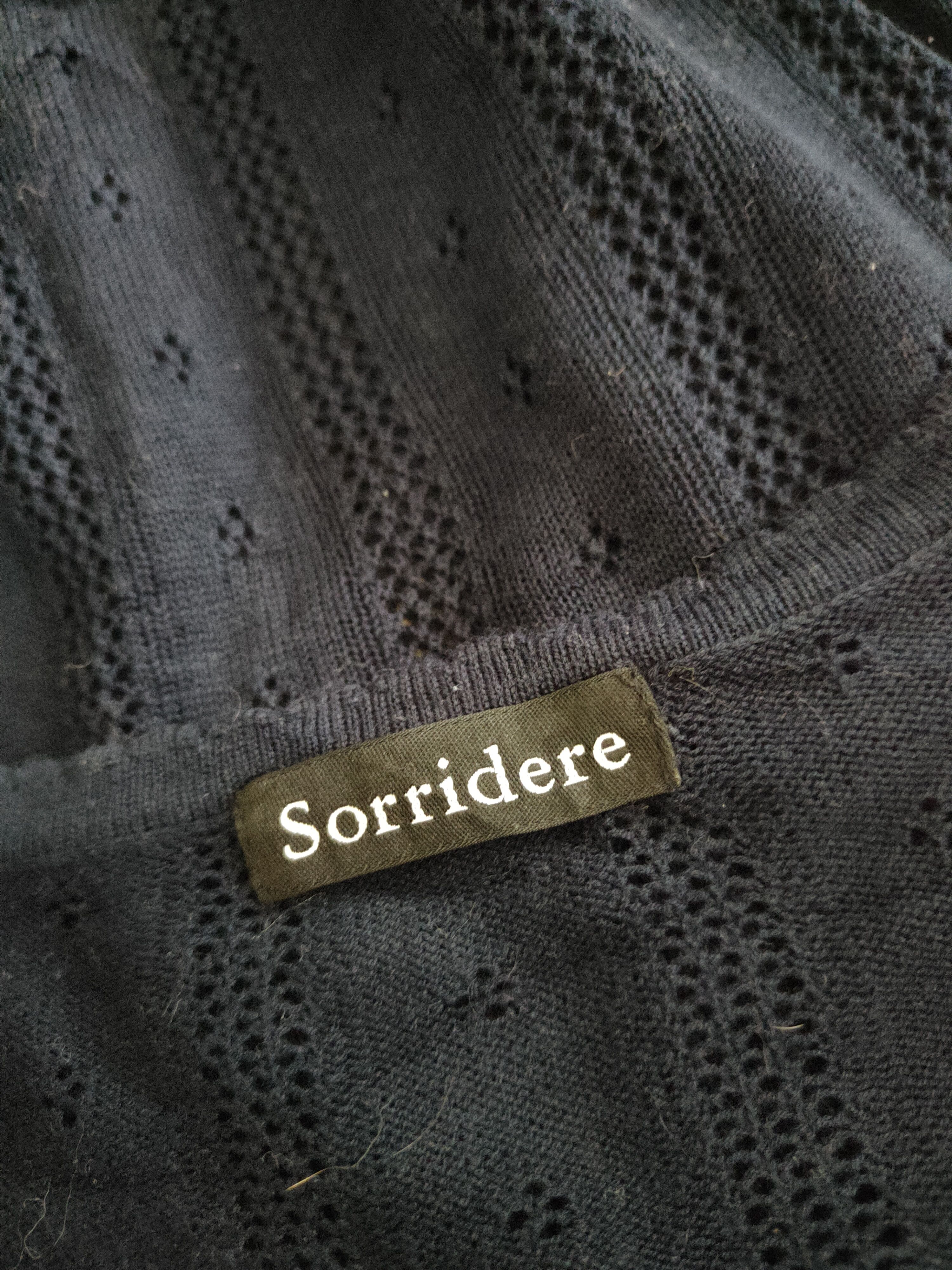 Japanese Brand Sorridere Navy Crochet Meshnet Knitwear Cardigan #S1138 Size M / US 6-8 / IT 42-44 - 11 Thumbnail