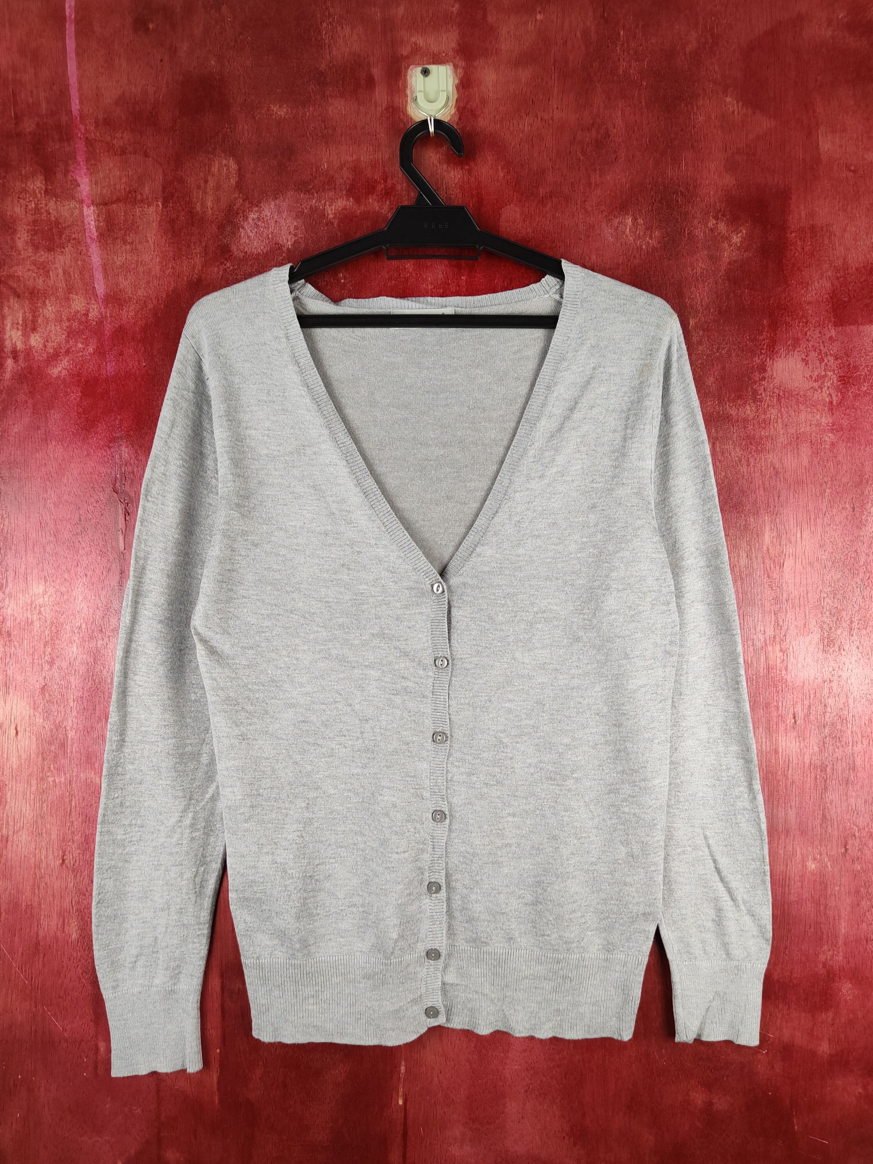 Japanese Brand Theoria Gray Knitwear Cardigan #S1140 Size M / US 6-8 / IT 42-44 - 1 Thumbnail