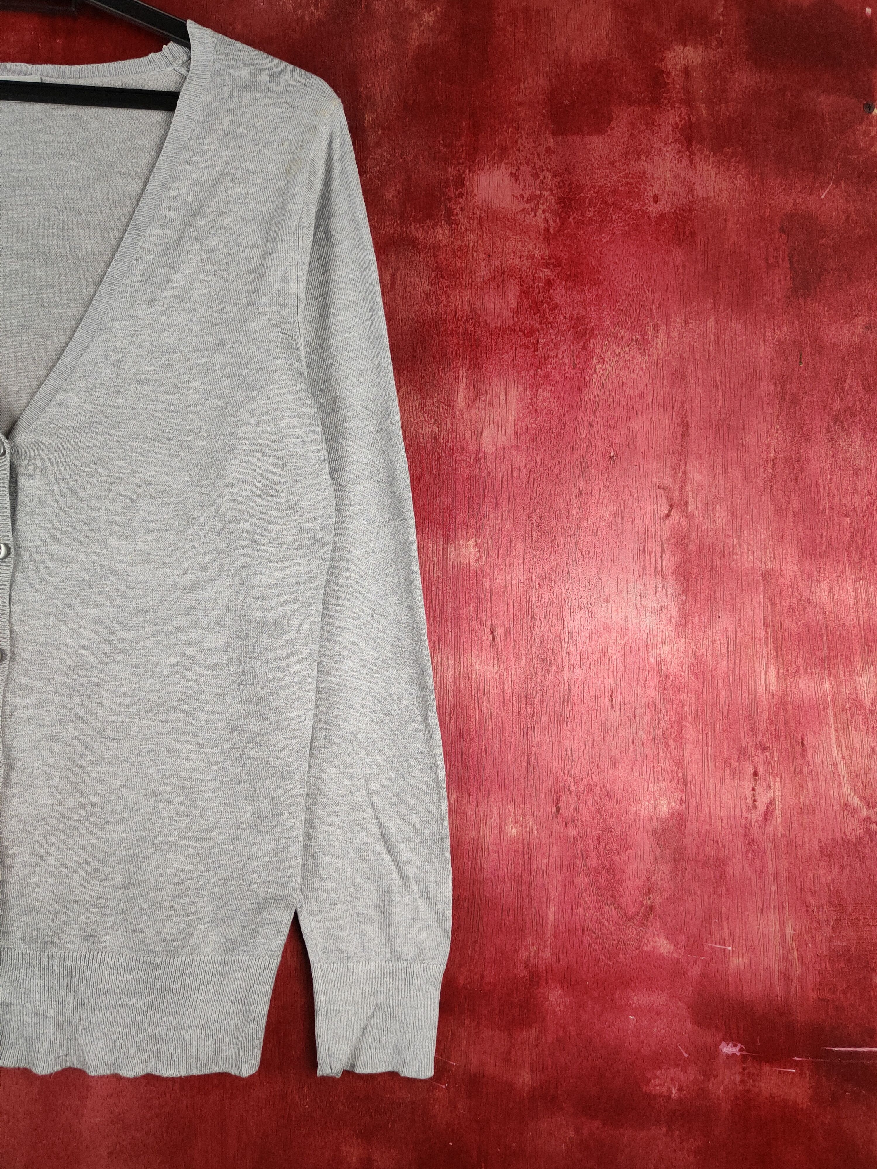 Japanese Brand Theoria Gray Knitwear Cardigan #S1140 Size M / US 6-8 / IT 42-44 - 5 Thumbnail
