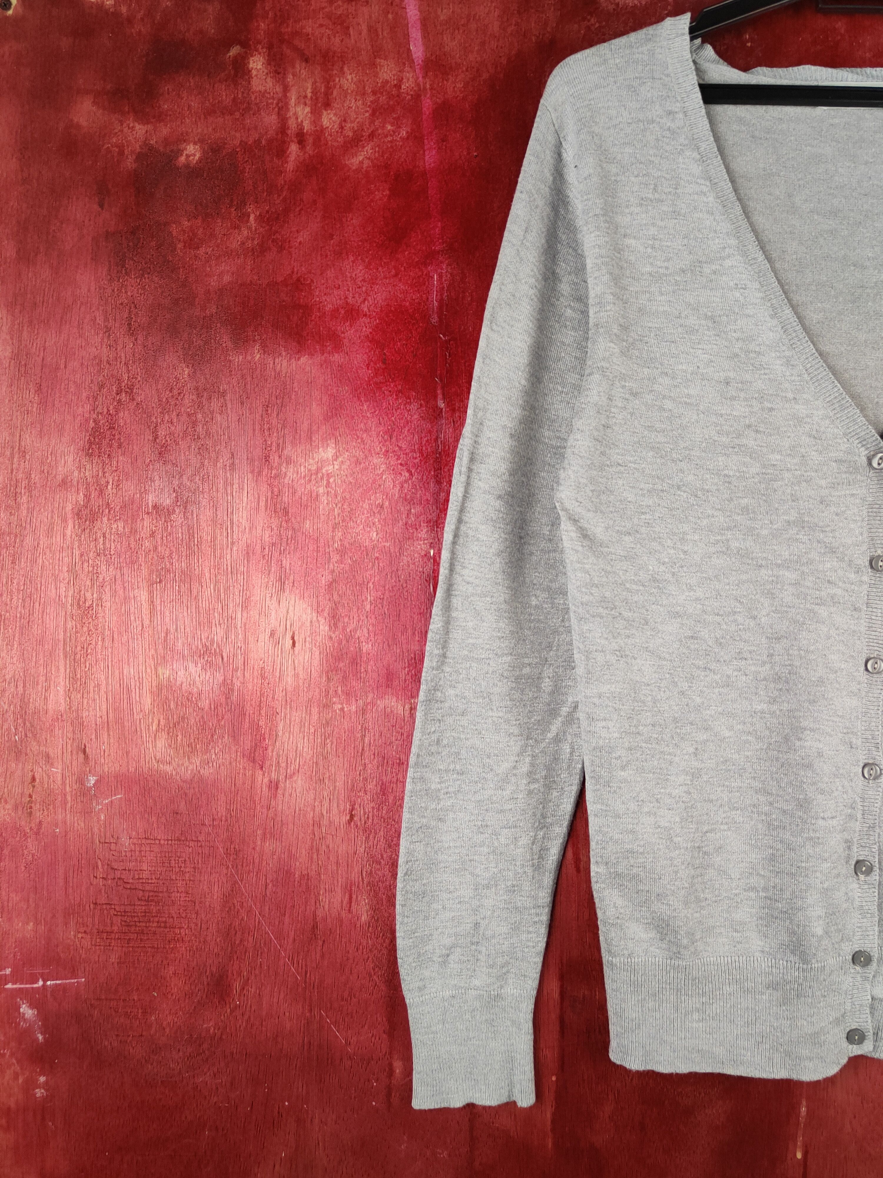 Japanese Brand Theoria Gray Knitwear Cardigan #S1140 Size M / US 6-8 / IT 42-44 - 3 Thumbnail
