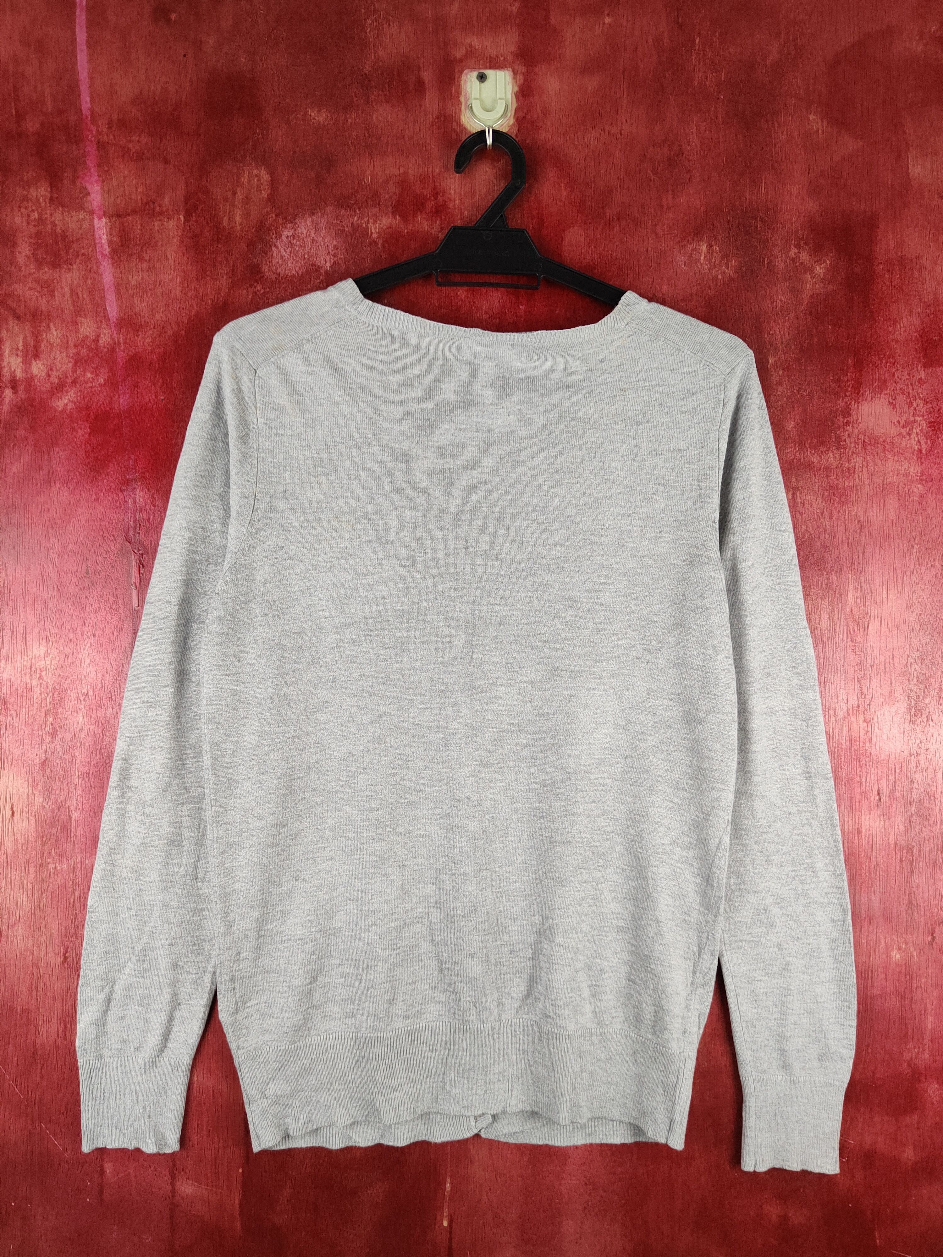 Japanese Brand Theoria Gray Knitwear Cardigan #S1140 Size M / US 6-8 / IT 42-44 - 7 Thumbnail