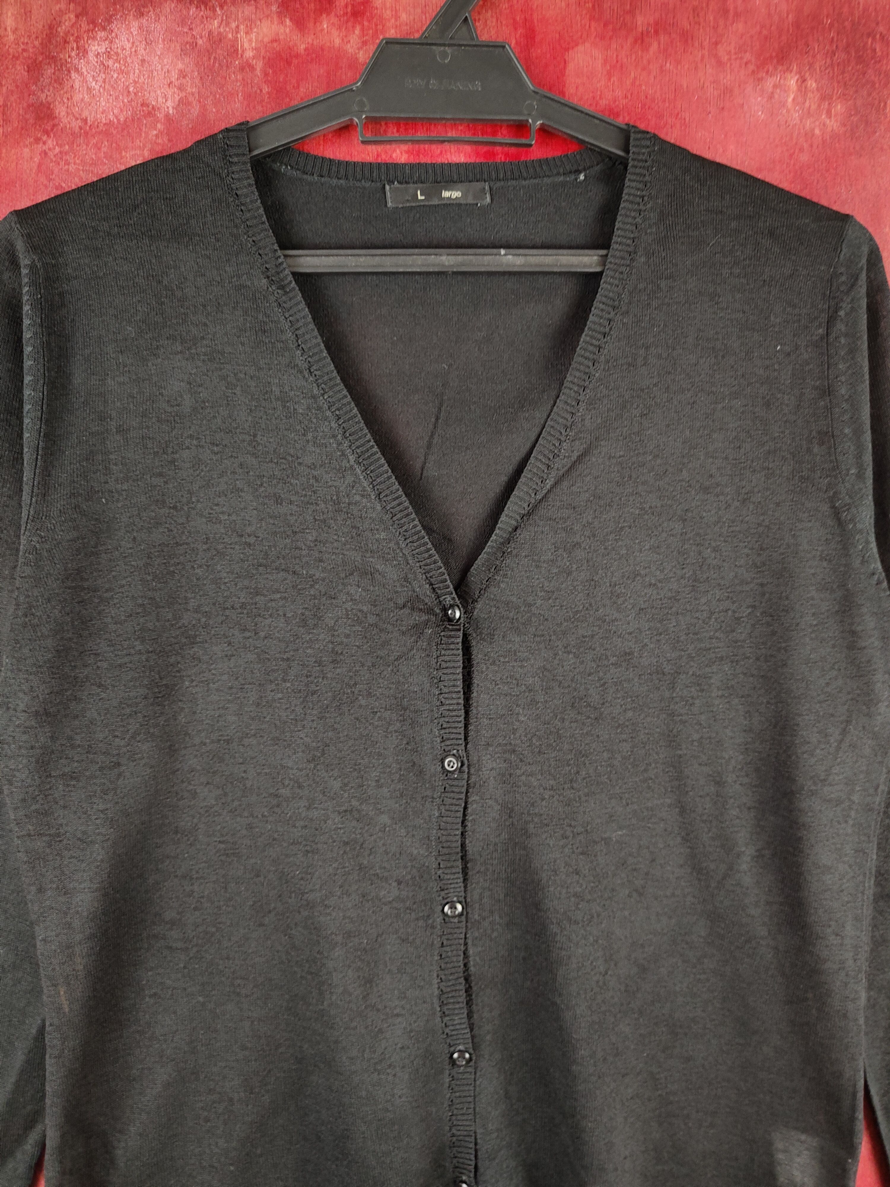Japanese Brand Japanese Brand Black Crochet Meshnet Knit Cardigan #S1141 Size S / US 4 / IT 40 - 3 Thumbnail
