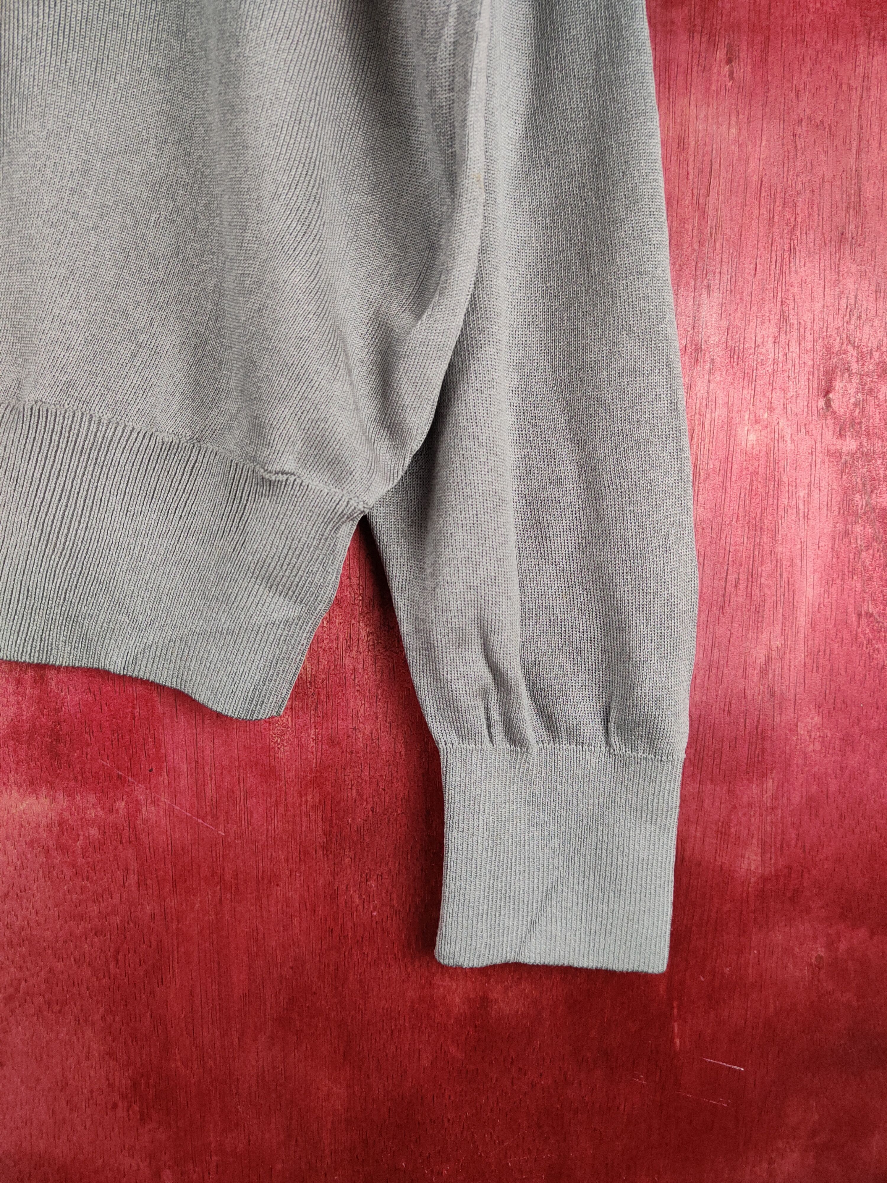 Japanese Brand Japanese Brand Gray Crochet Meshnet Knit Sweatshirt #S1142 Size L / US 10 / IT 46 - 6 Thumbnail