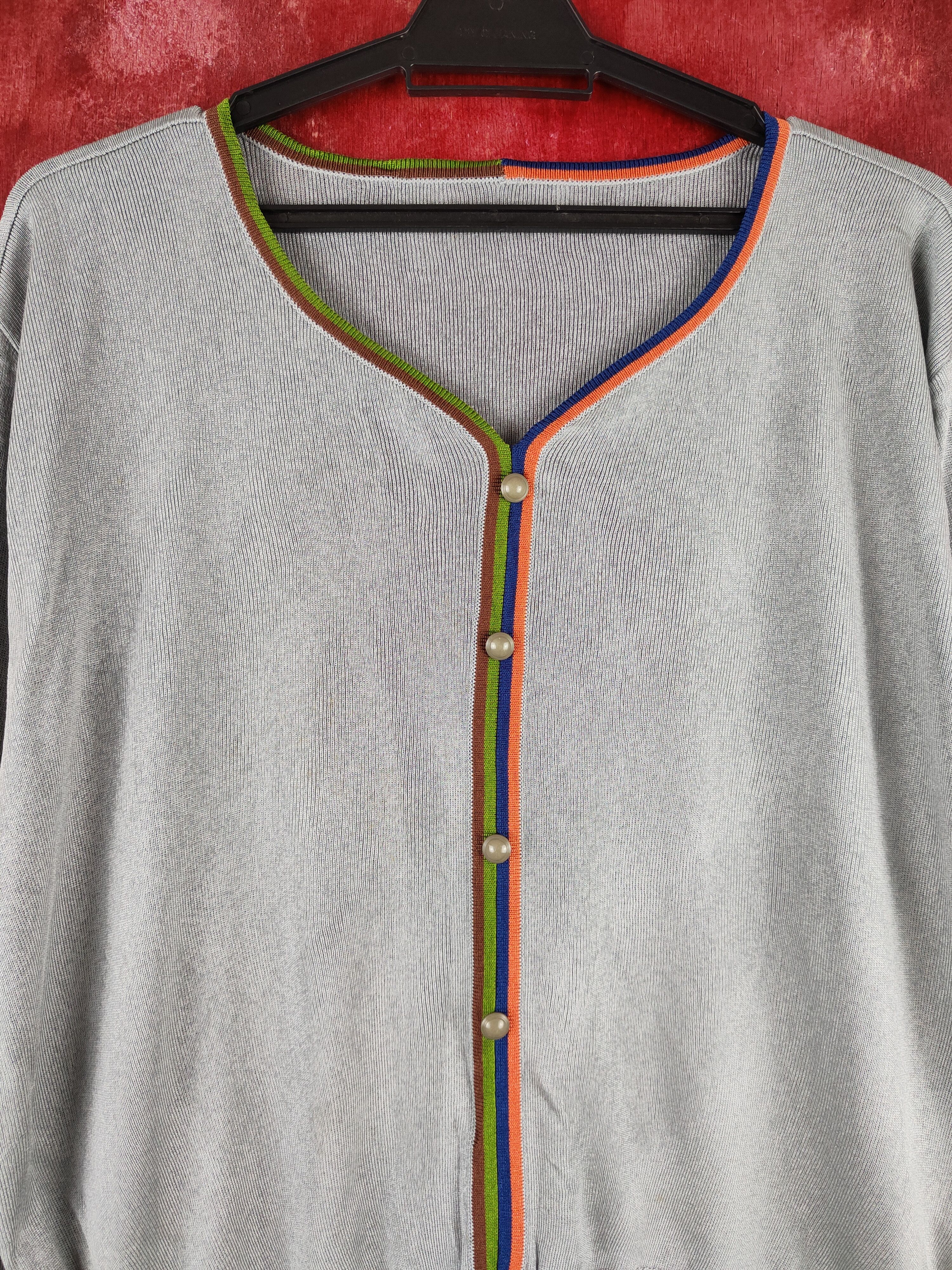Japanese Brand Japanese Brand Gray Crochet Meshnet Knit Sweatshirt #S1142 Size L / US 10 / IT 46 - 2 Thumbnail
