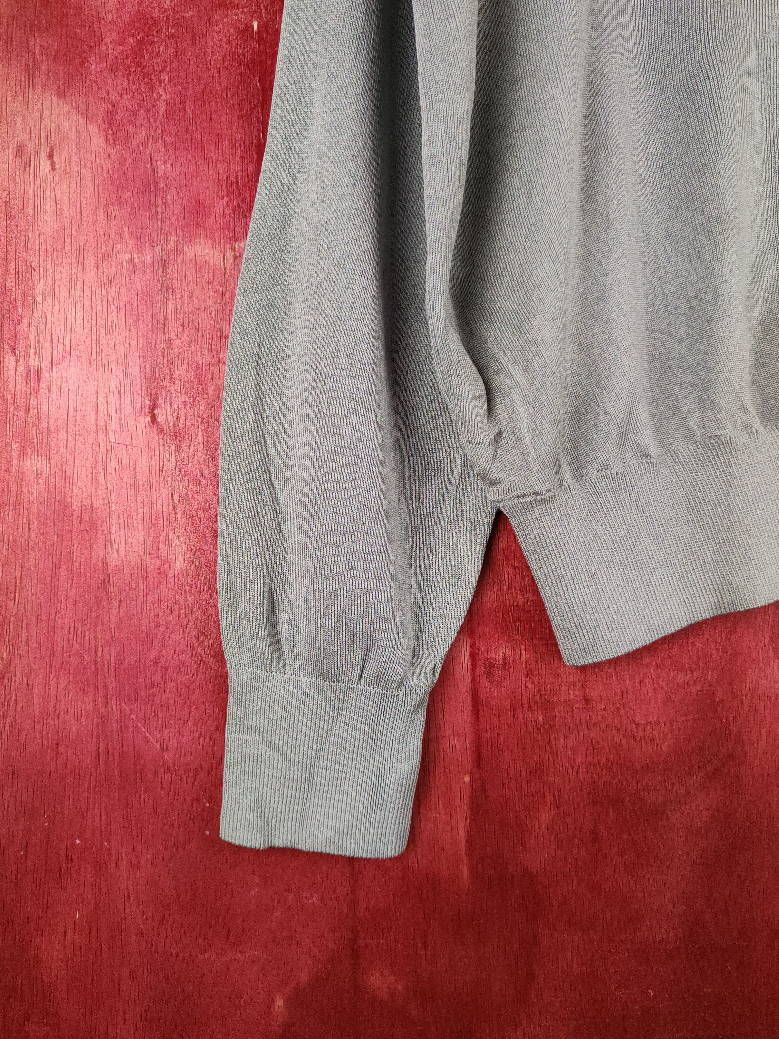Japanese Brand Japanese Brand Gray Crochet Meshnet Knit Sweatshirt #S1142 Size L / US 10 / IT 46 - 4 Thumbnail