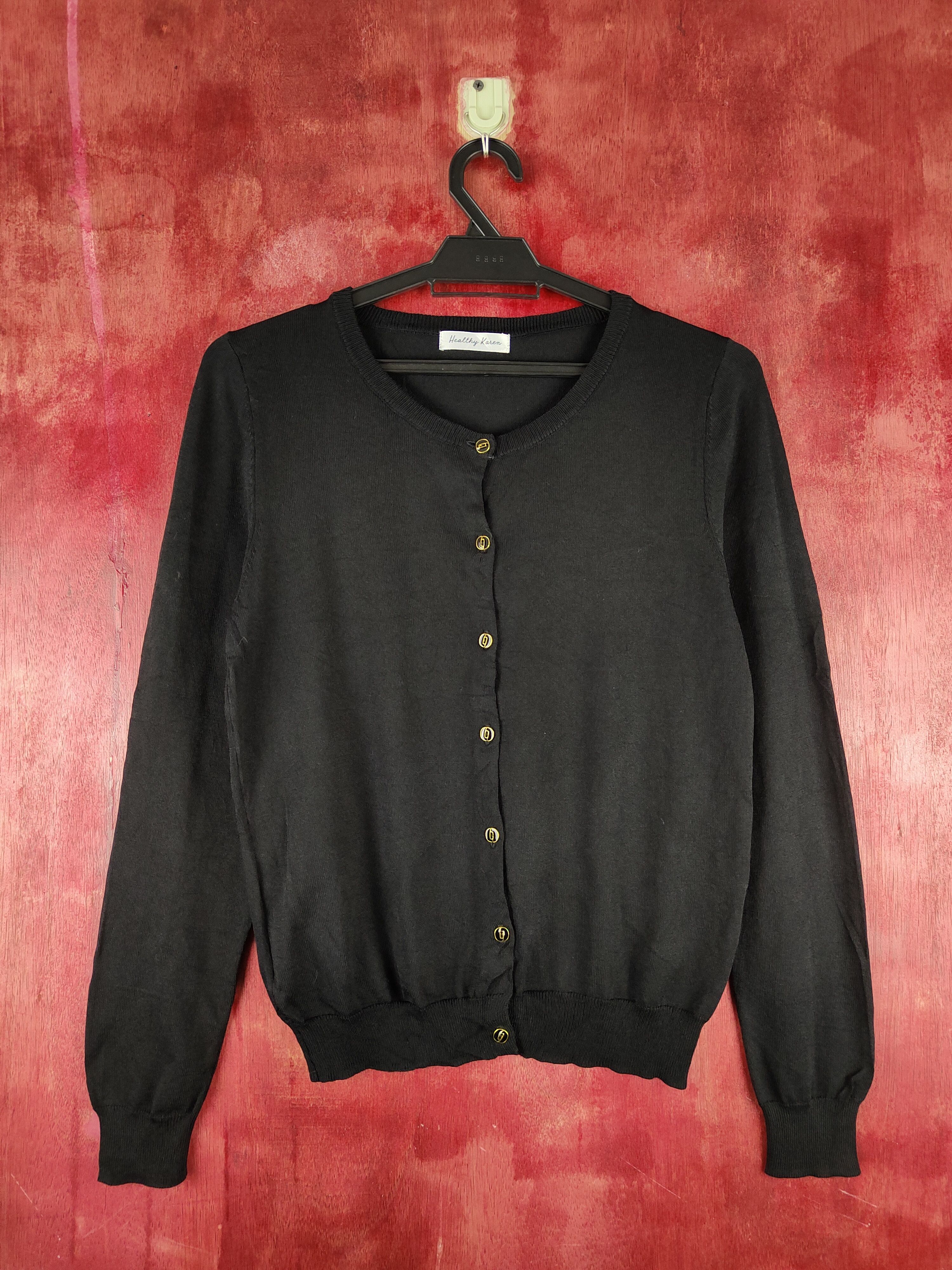 Healthy Karen Black Knitwear Cardigan #S1143