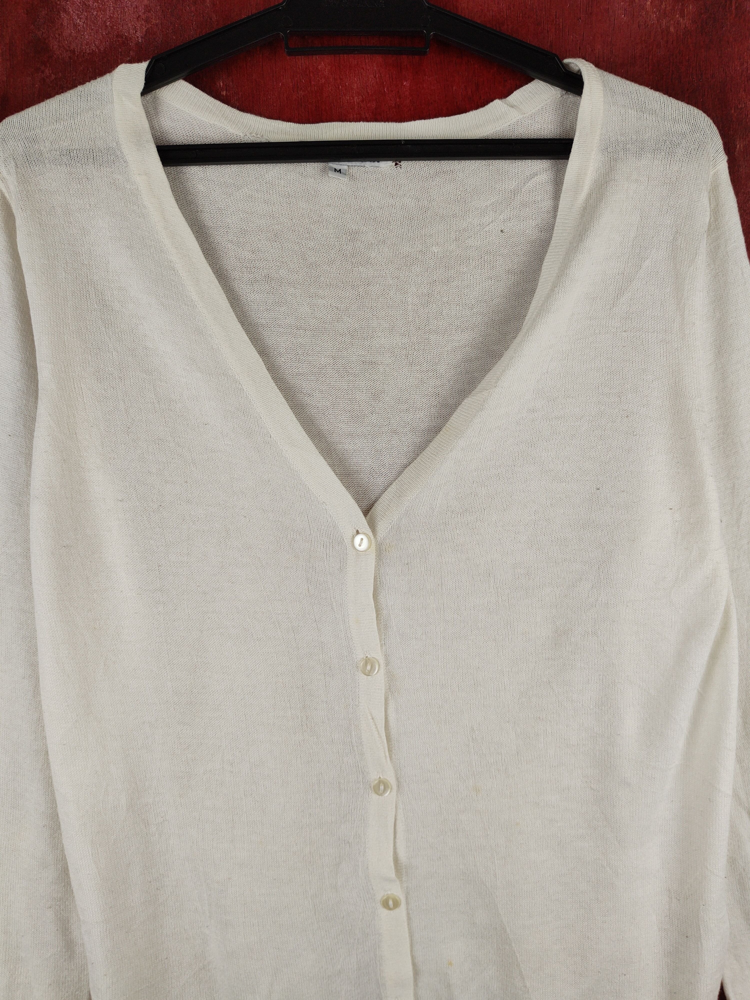 Japanese Brand × Vintage Uue Chose Fuoorite Ivory Knitwear Cardigan #S1144 Size M / US 6-8 / IT 42-44 - 2 Thumbnail