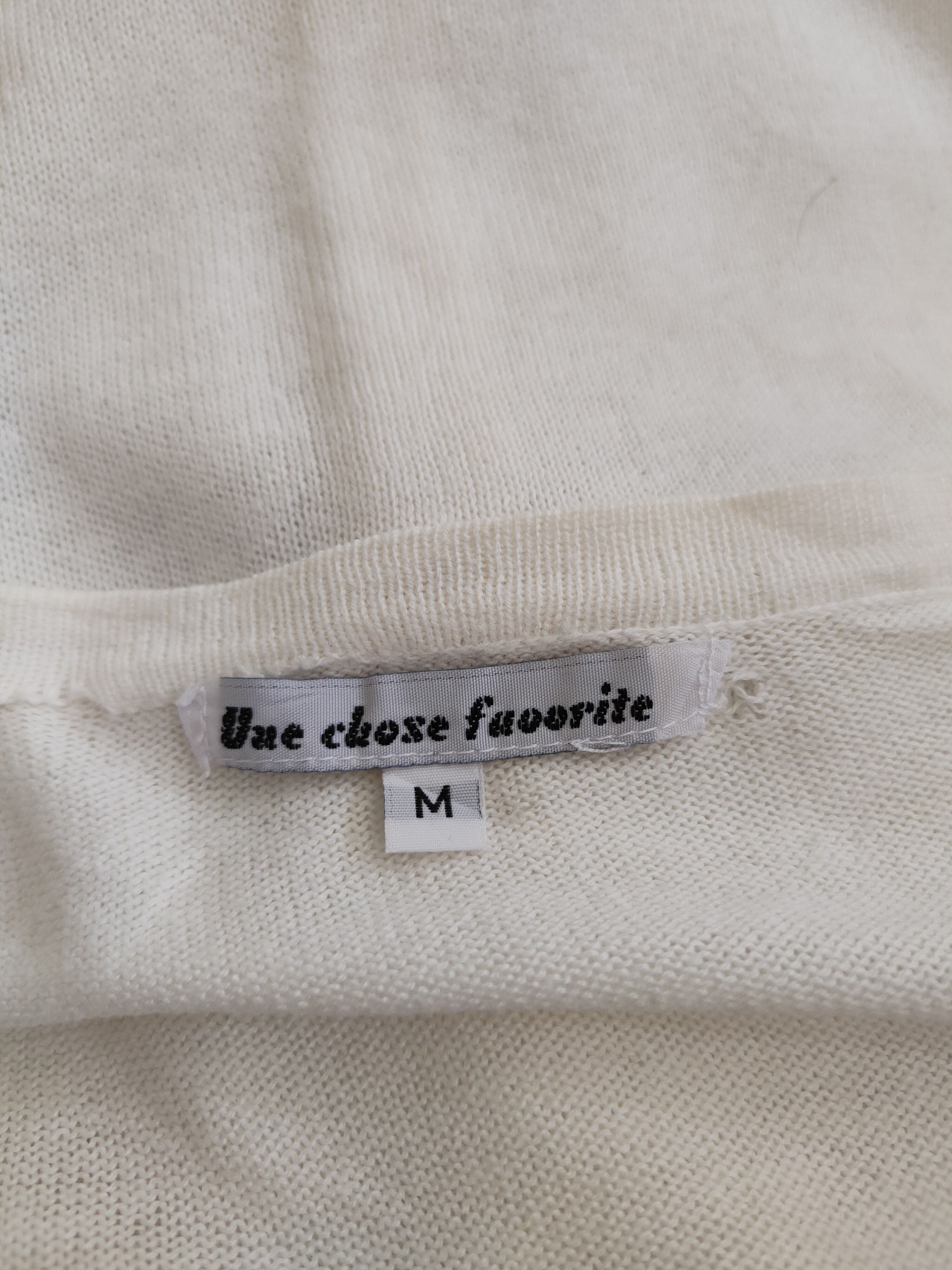 Japanese Brand × Vintage Uue Chose Fuoorite Ivory Knitwear Cardigan #S1144 Size M / US 6-8 / IT 42-44 - 13 Thumbnail