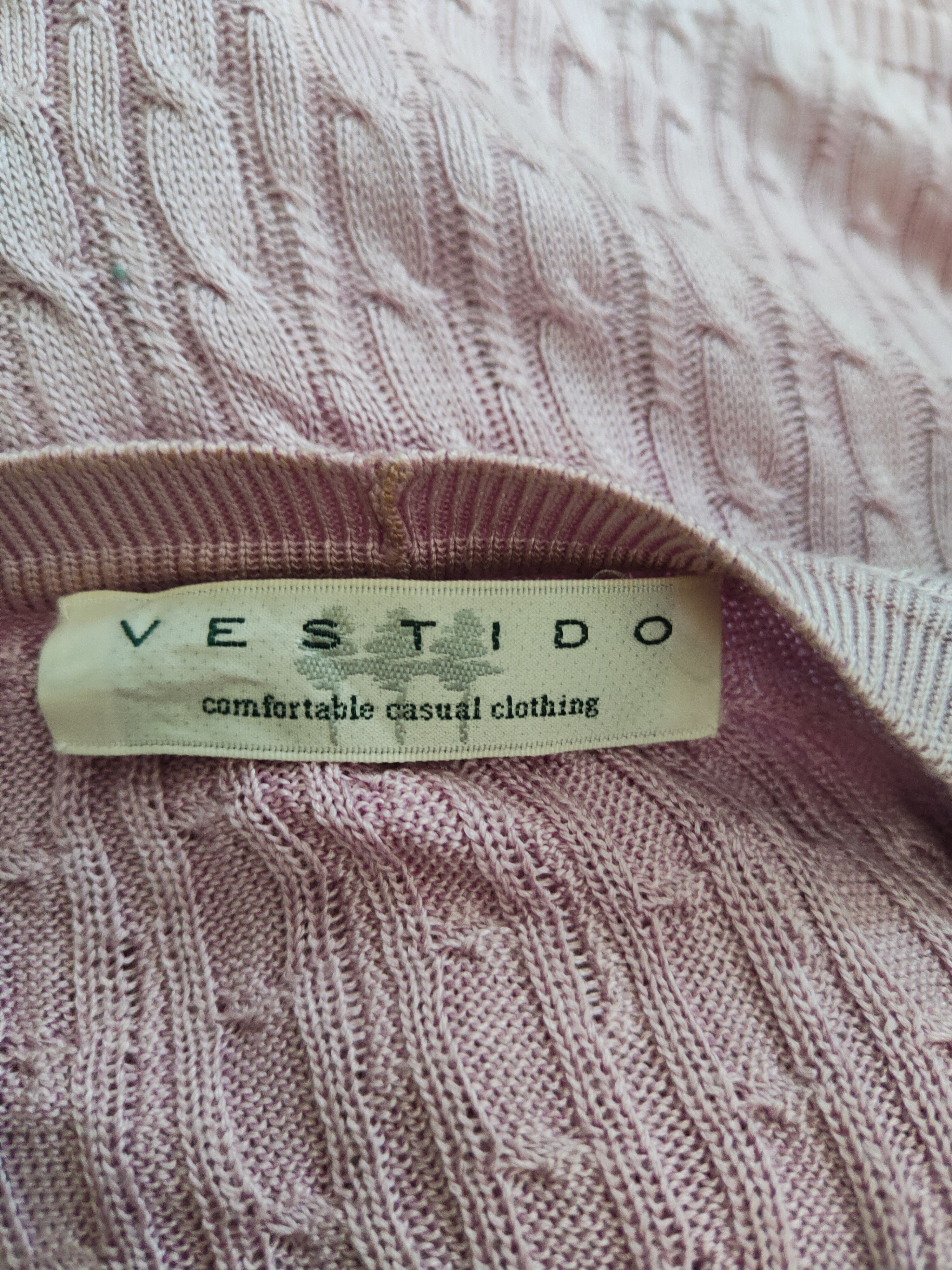 Japanese Brand × Vintage Vestido Lavender Crochet Meshnet Knitwear Cardigan #S1146 Size L / US 10 / IT 46 - 11 Thumbnail