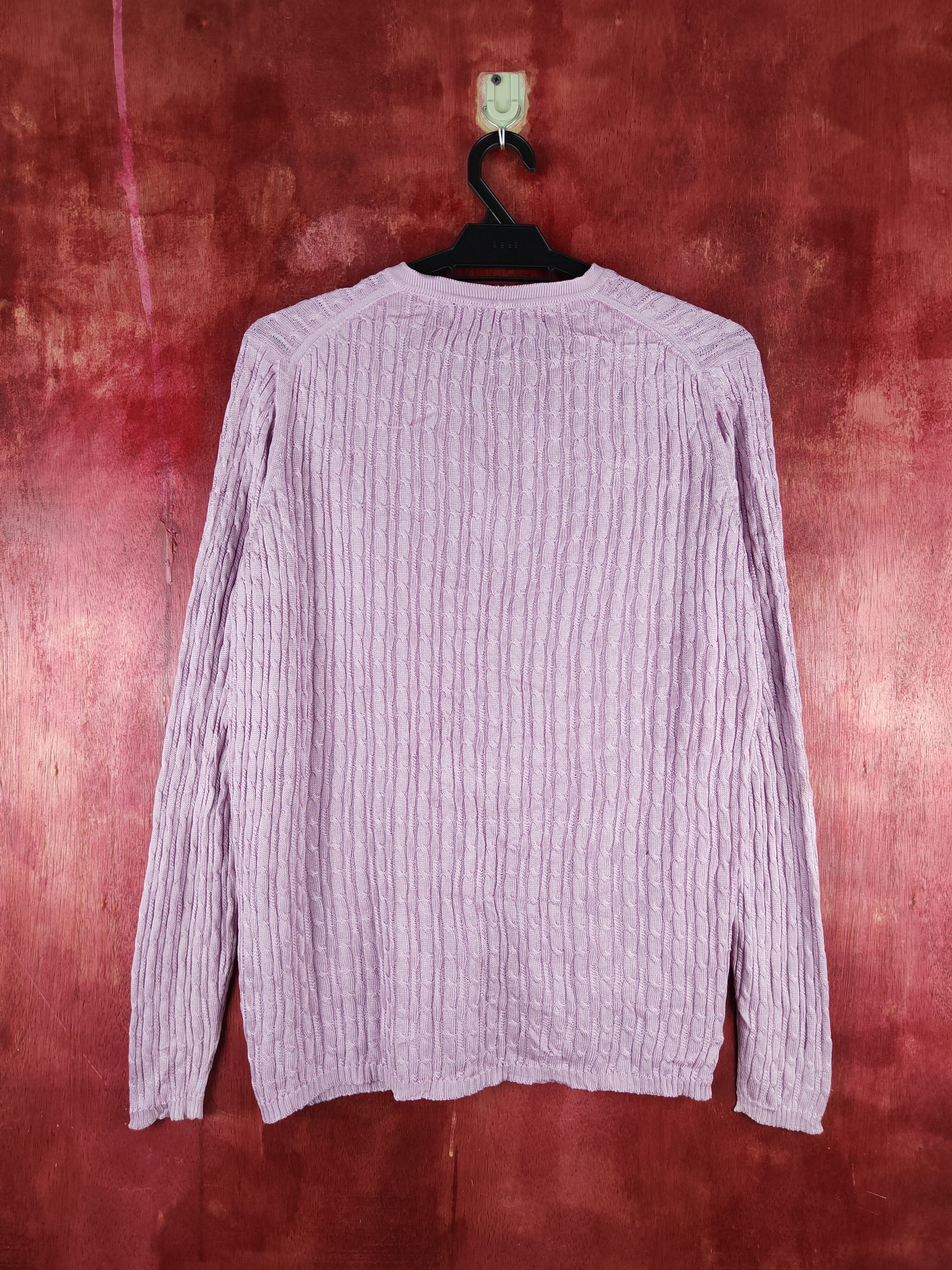 Japanese Brand × Vintage Vestido Lavender Crochet Meshnet Knitwear Cardigan #S1146 Size L / US 10 / IT 46 - 7 Thumbnail