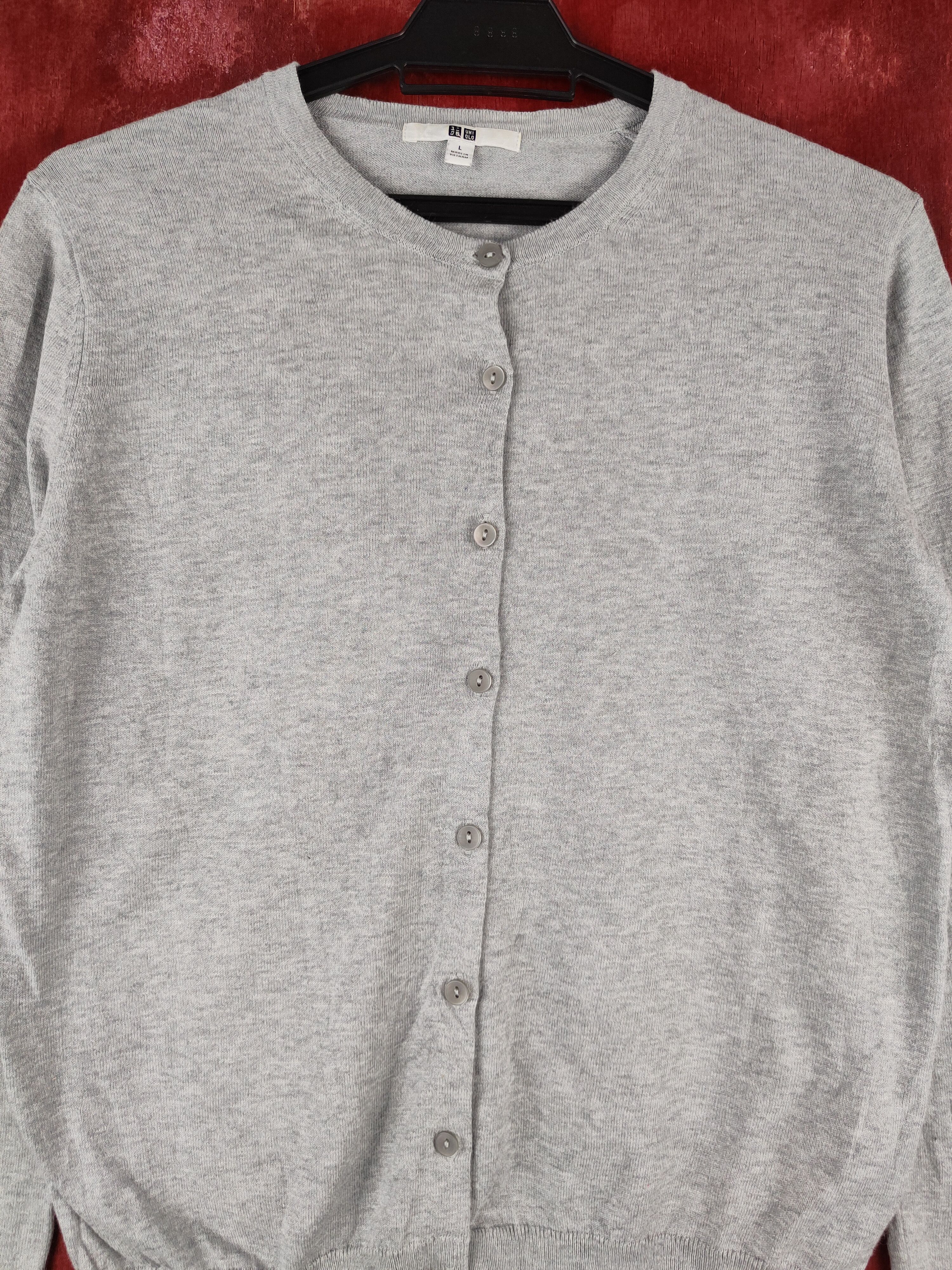 Japanese Brand × Uniqlo Uniqlo Gray Knitwear Cardigan #S1148 Size M / US 6-8 / IT 42-44 - 2 Thumbnail