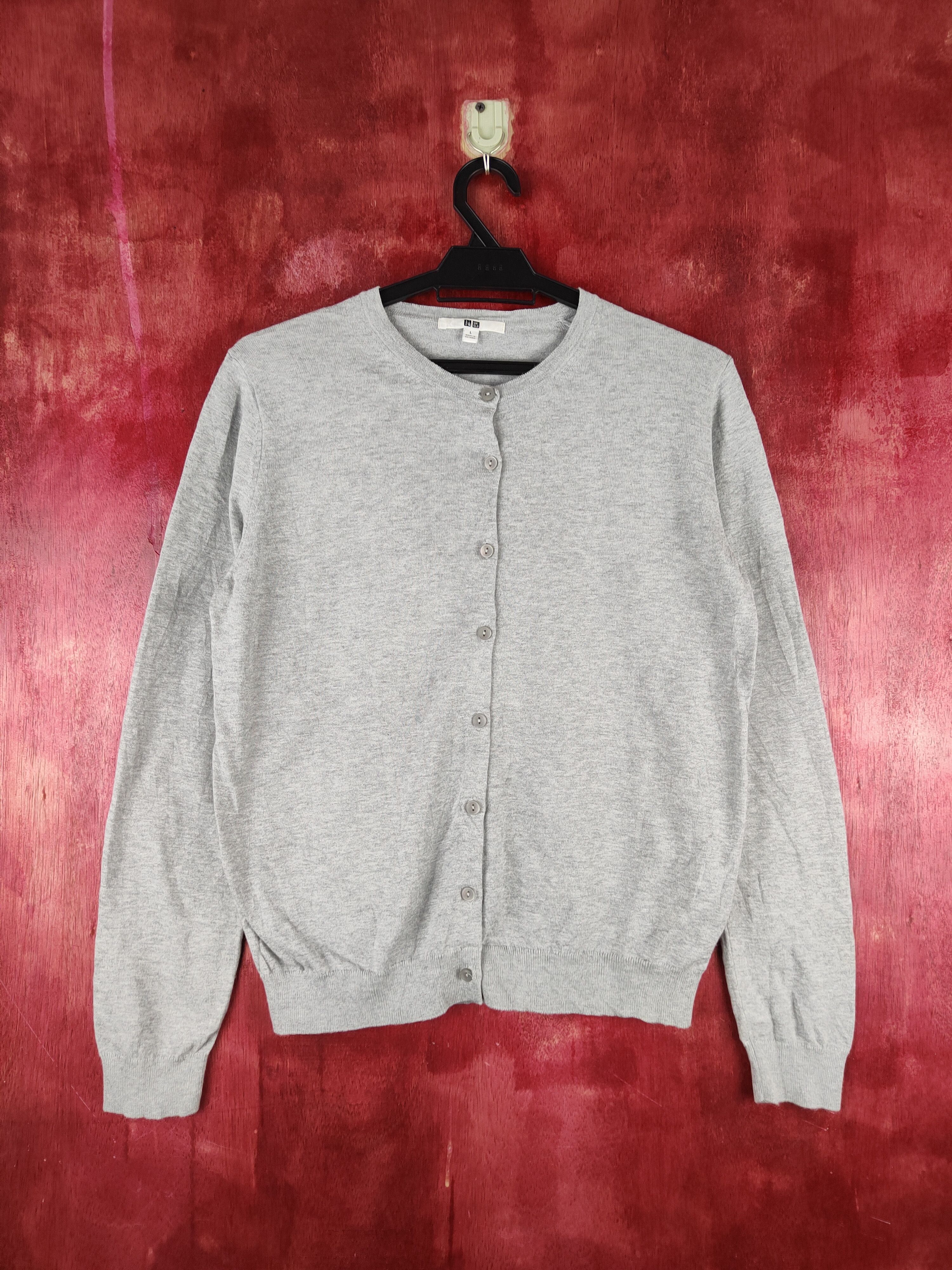 Japanese Brand × Uniqlo Uniqlo Gray Knitwear Cardigan #S1148 Size M / US 6-8 / IT 42-44 - 1 Thumbnail