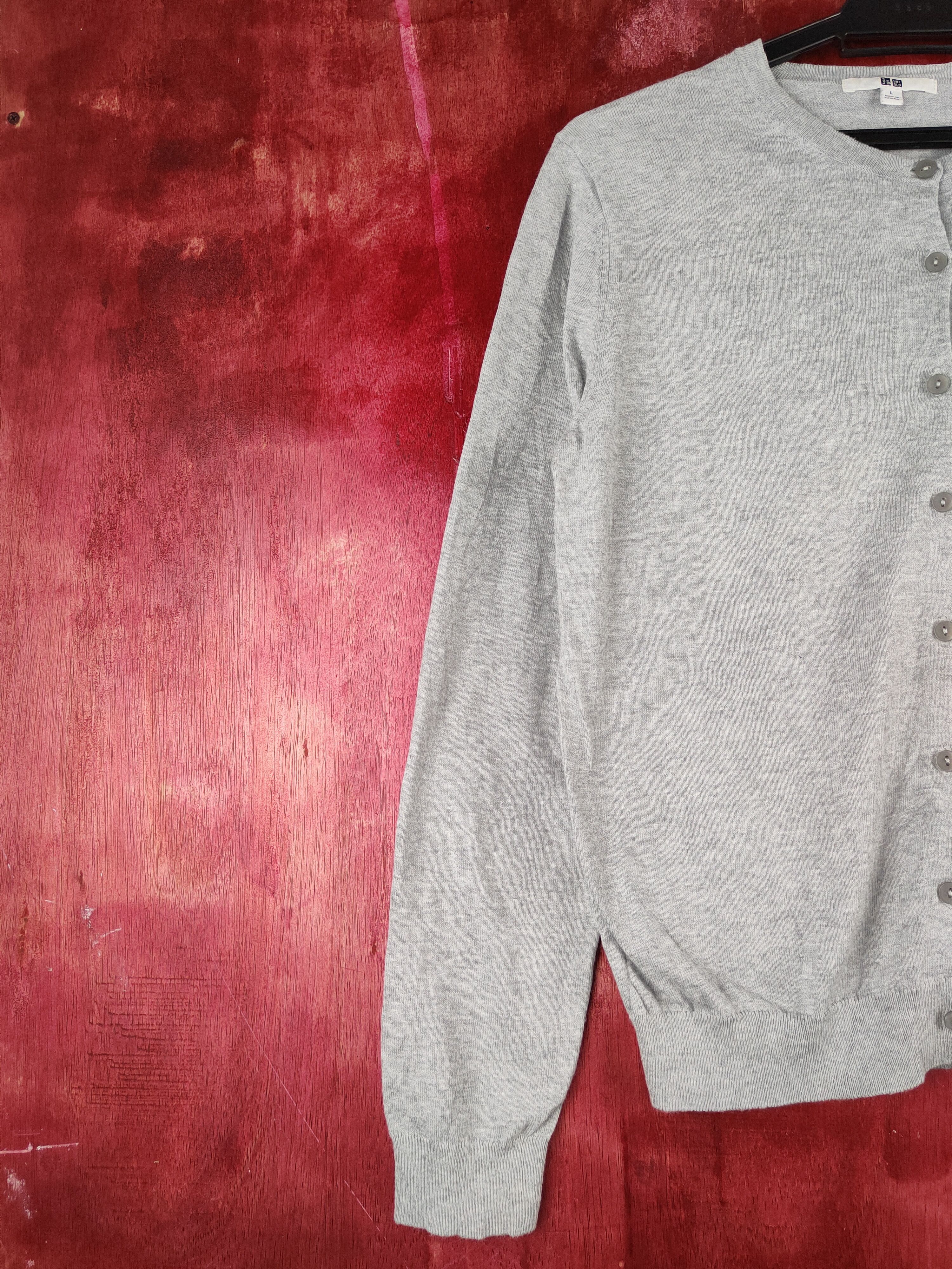 Japanese Brand × Uniqlo Uniqlo Gray Knitwear Cardigan #S1148 Size M / US 6-8 / IT 42-44 - 3 Thumbnail