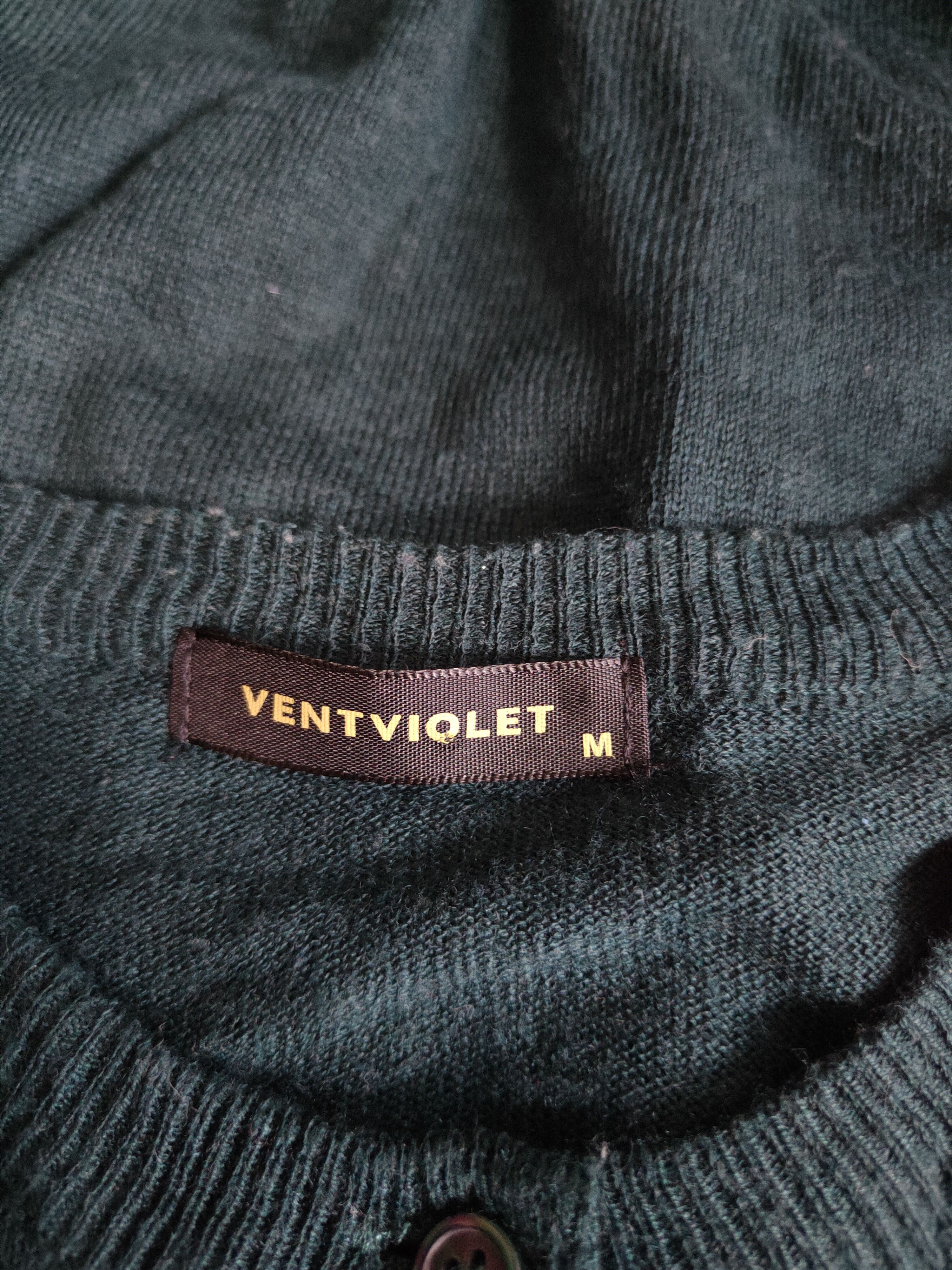 Japanese Brand Vent Violet Emerald Knitwear Cardigan #S1149 Size M / US 6-8 / IT 42-44 - 11 Thumbnail