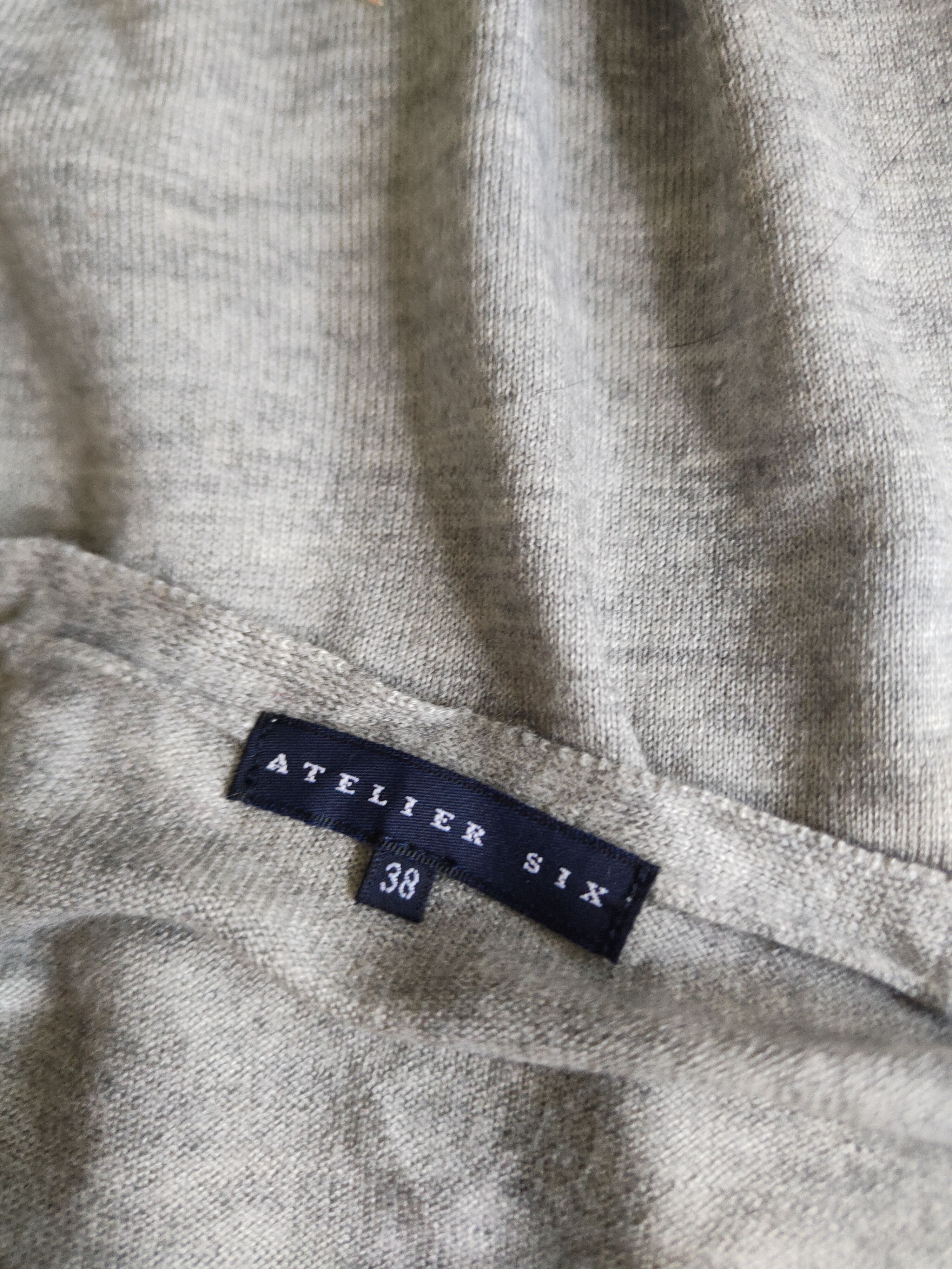 Japanese Brand Atelier Six Gray Knitwear Cardigan #S1150 Size S / US 4 / IT 40 - 12 Thumbnail