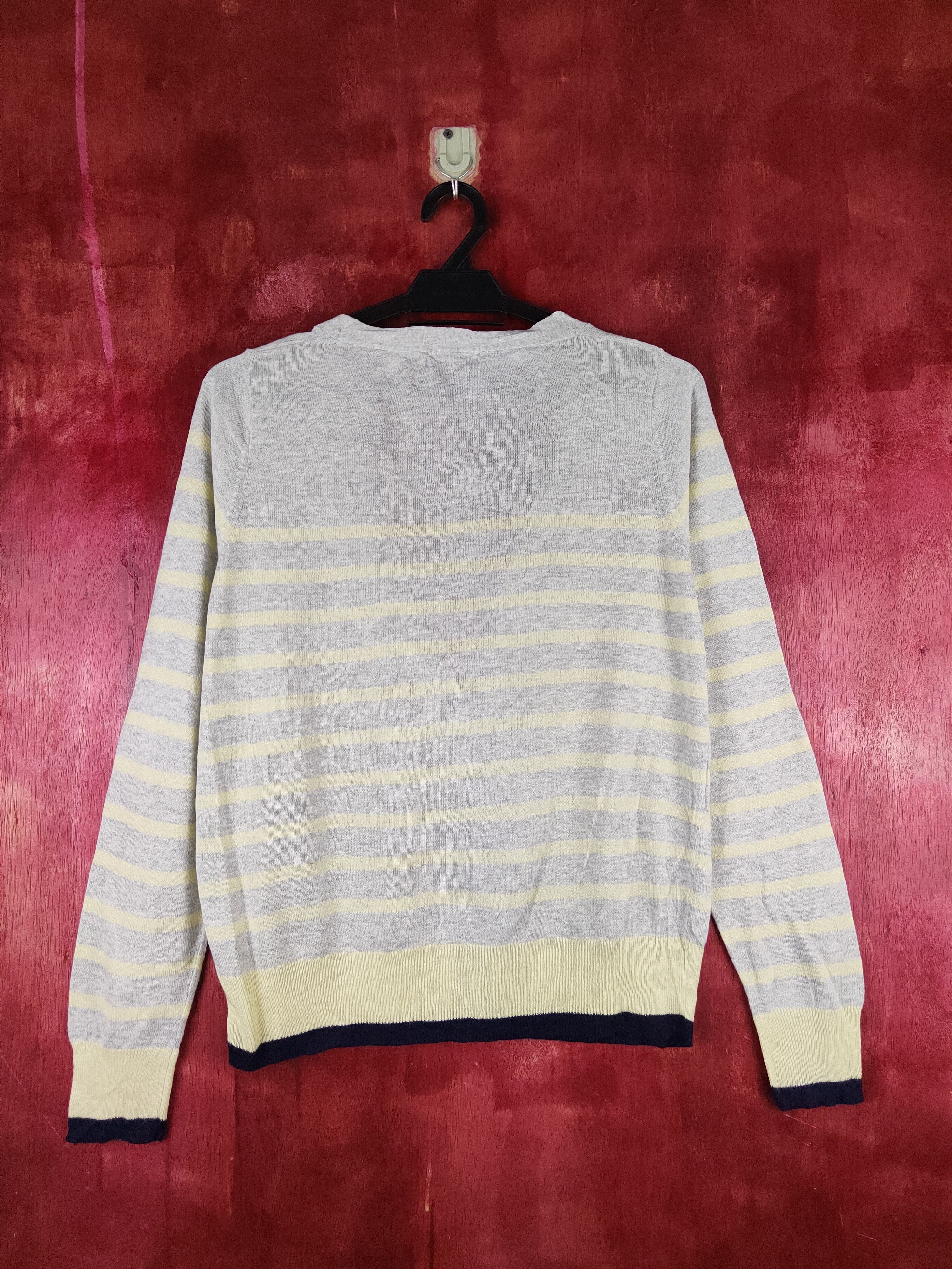 Japanese Brand Japanese Brand Yellow/Gray Stripe Knitwear Cardigan #S1152 Size M / US 6-8 / IT 42-44 - 7 Thumbnail