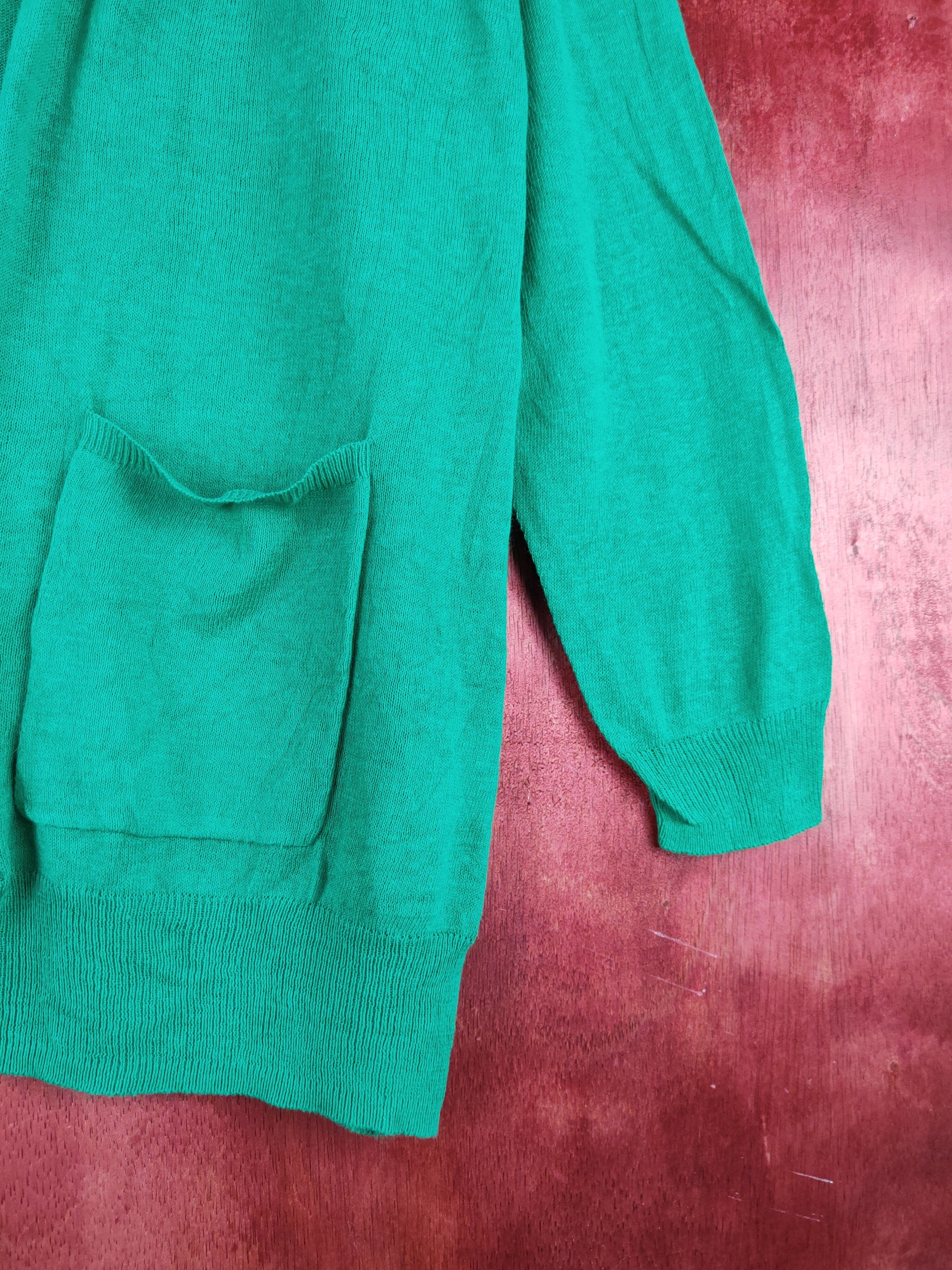 Japanese Brand Persodea Green Knitwear Cardigan #S1153 Size L / US 10 / IT 46 - 6 Thumbnail