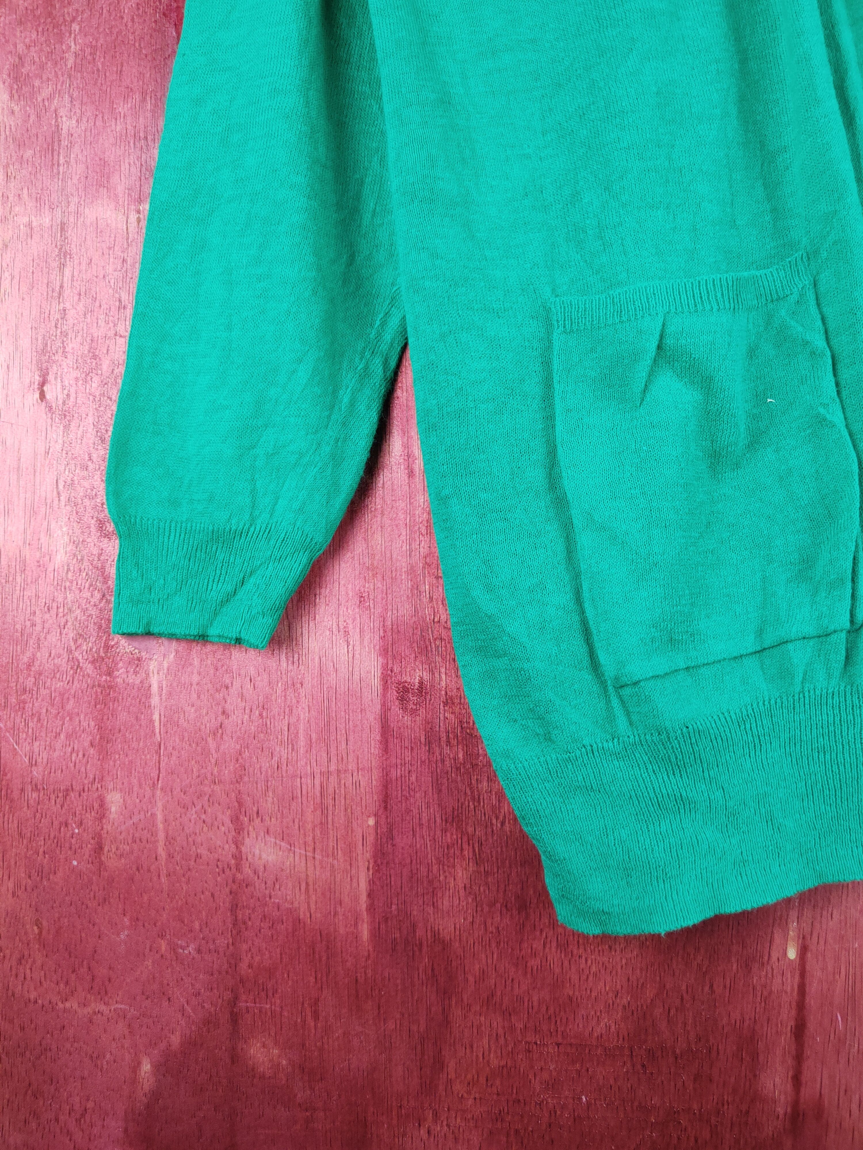 Japanese Brand Persodea Green Knitwear Cardigan #S1153 Size L / US 10 / IT 46 - 4 Thumbnail