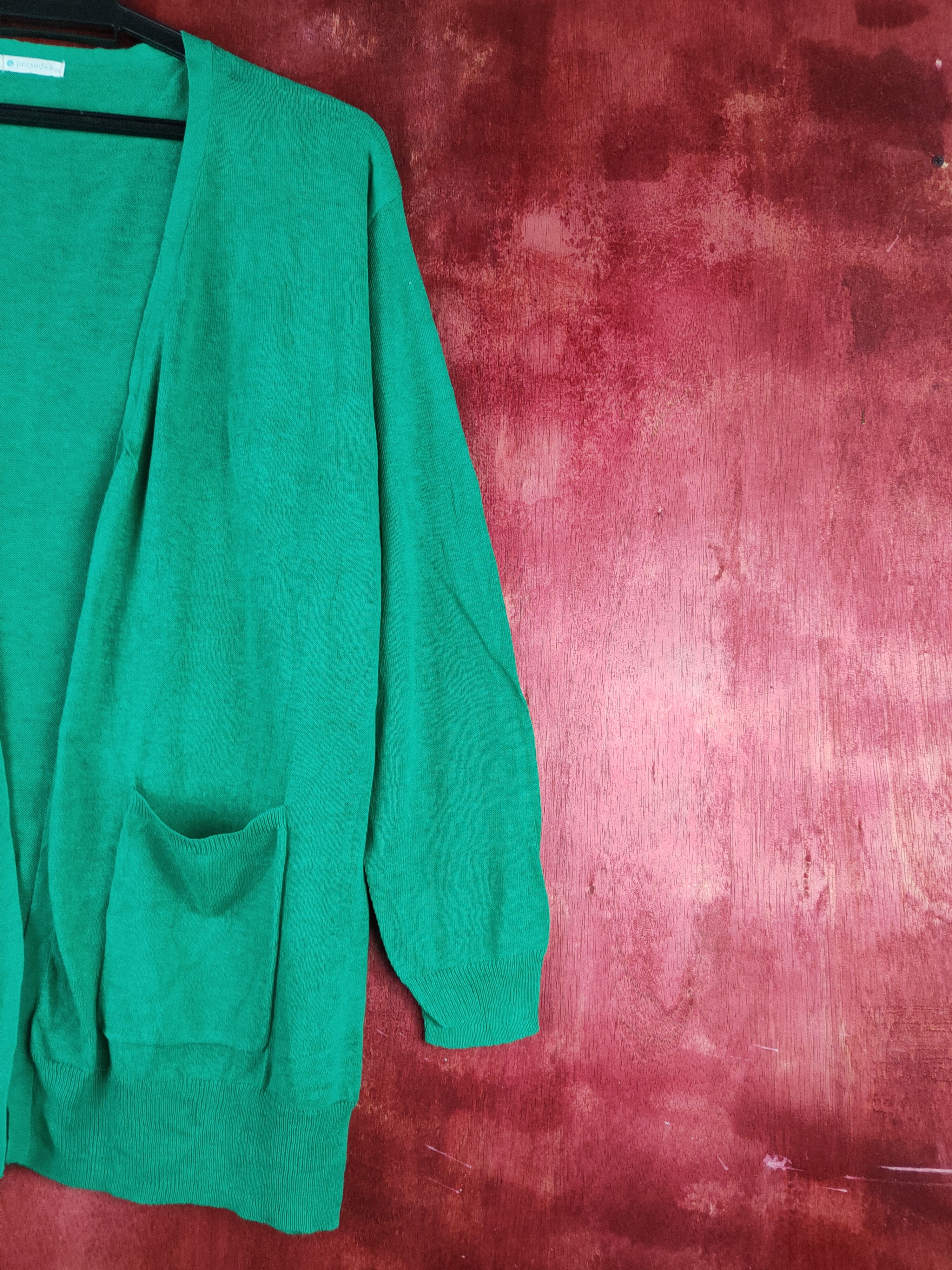 Japanese Brand Persodea Green Knitwear Cardigan #S1153 Size L / US 10 / IT 46 - 5 Thumbnail