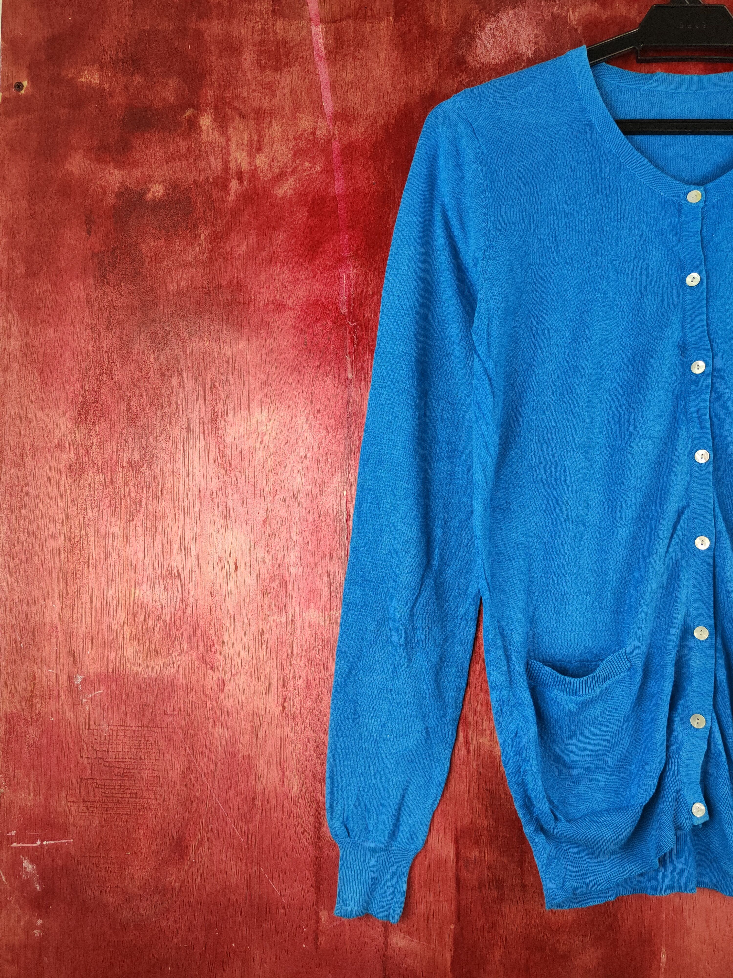 Japanese Brand Hunch Light Blue Knitwear Cardigan #S1154 Size S / US 4 / IT 40 - 3 Thumbnail