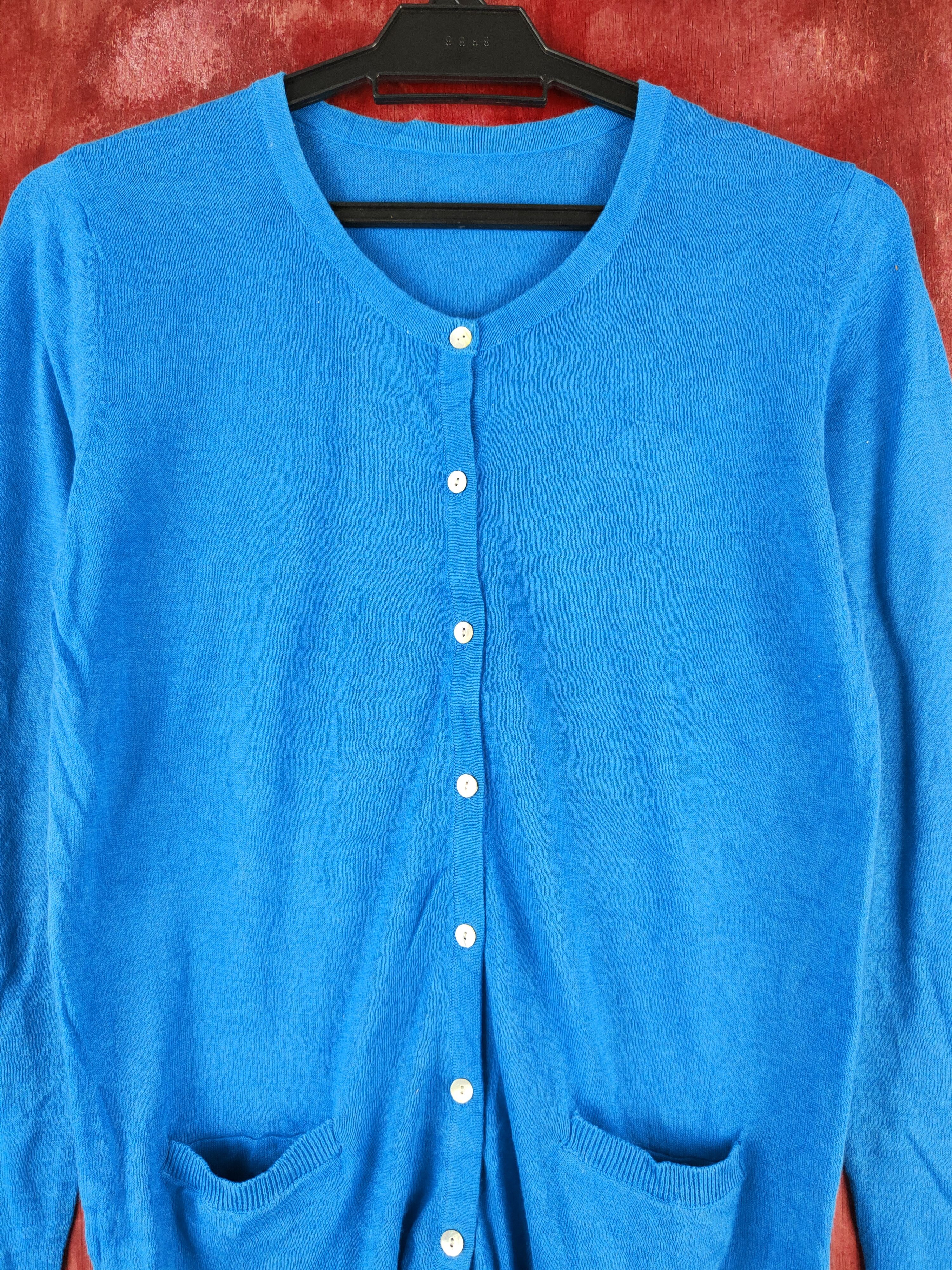 Japanese Brand Hunch Light Blue Knitwear Cardigan #S1154 Size S / US 4 / IT 40 - 2 Thumbnail