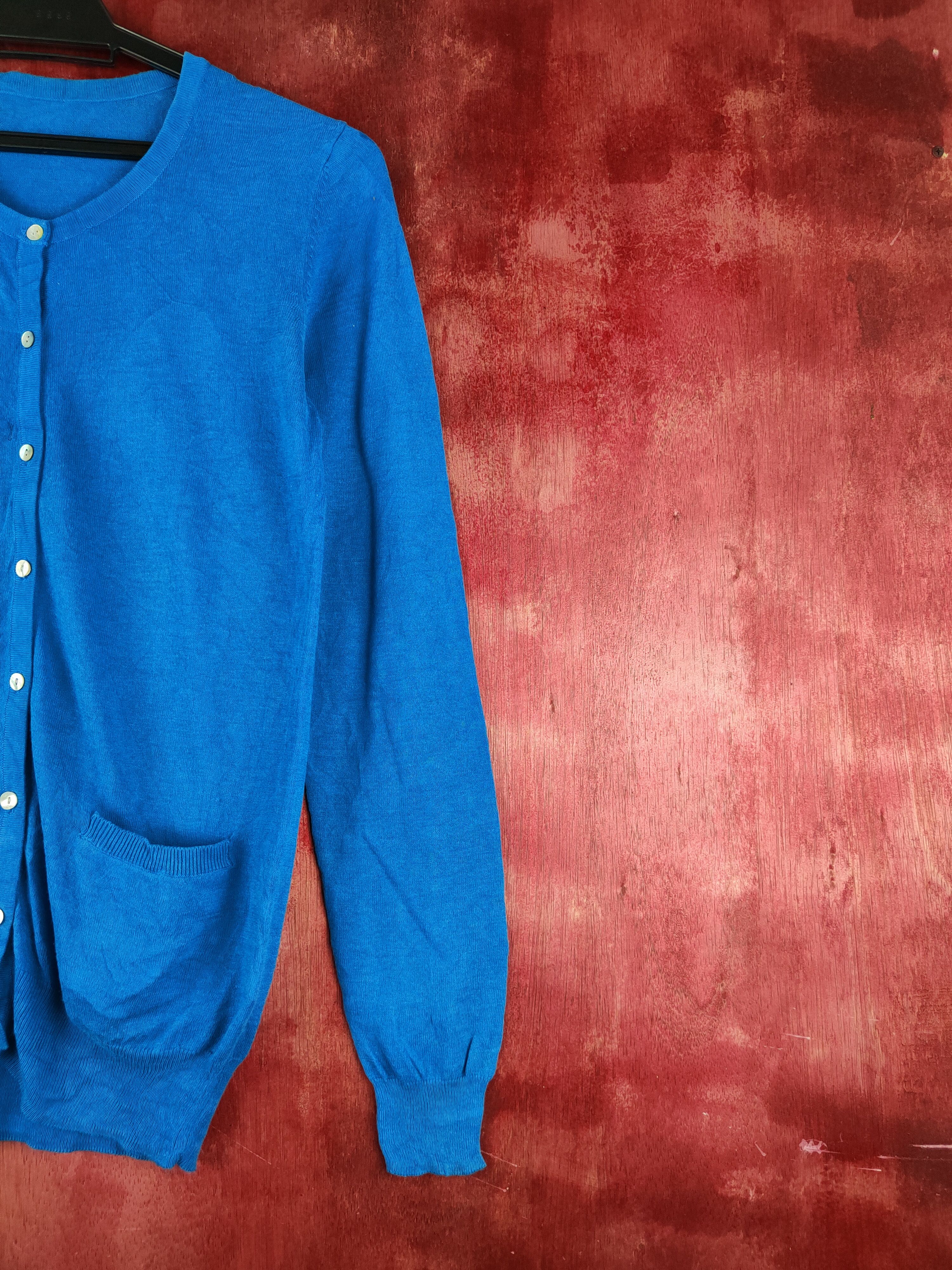 Japanese Brand Hunch Light Blue Knitwear Cardigan #S1154 Size S / US 4 / IT 40 - 5 Thumbnail