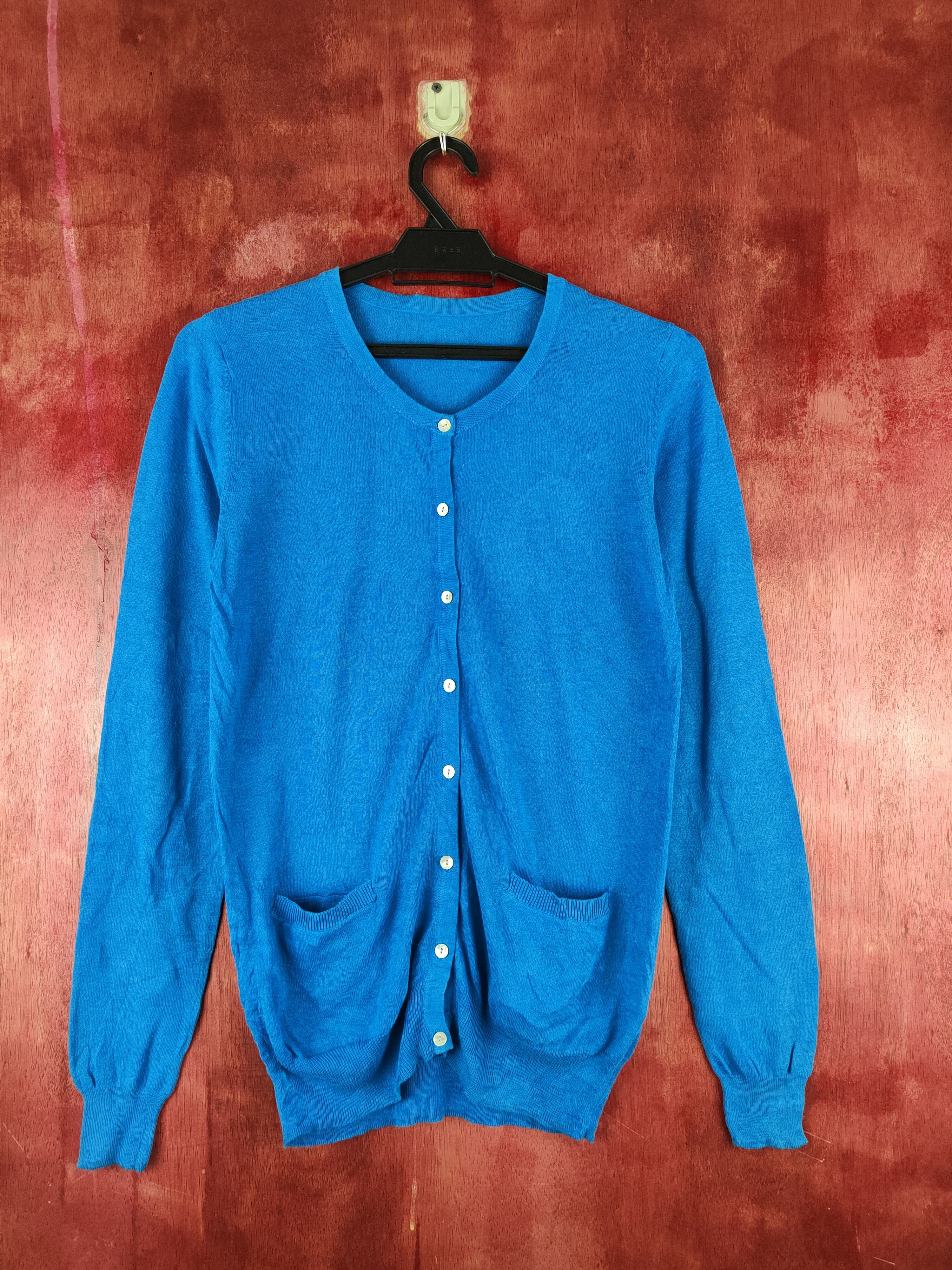 Japanese Brand Hunch Light Blue Knitwear Cardigan #S1154 Size S / US 4 / IT 40 - 1 Thumbnail