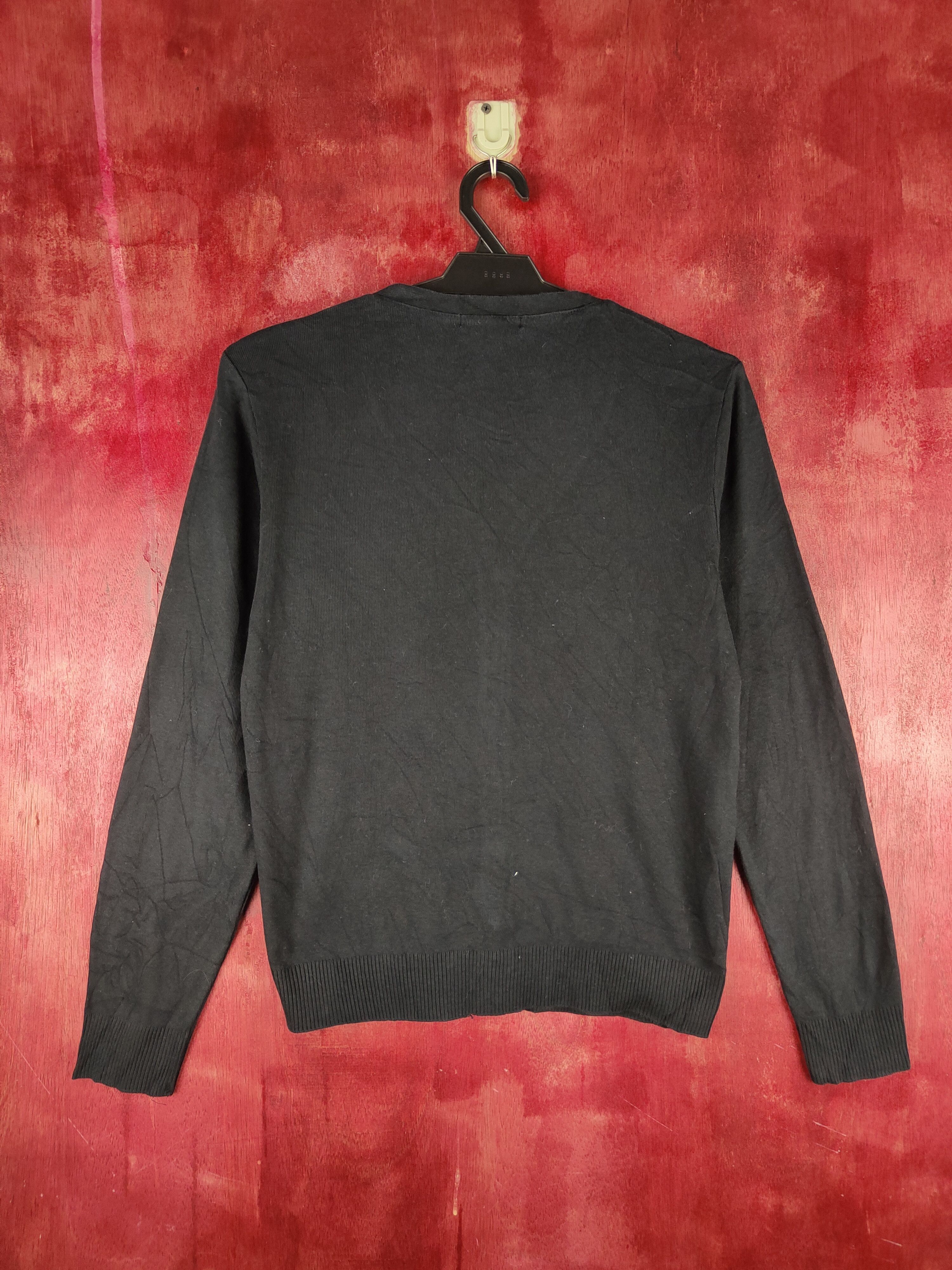 Japanese Brand Clef del Sol Black Knitwear Cardigan #S1158 Size M / US 6-8 / IT 42-44 - 7 Thumbnail