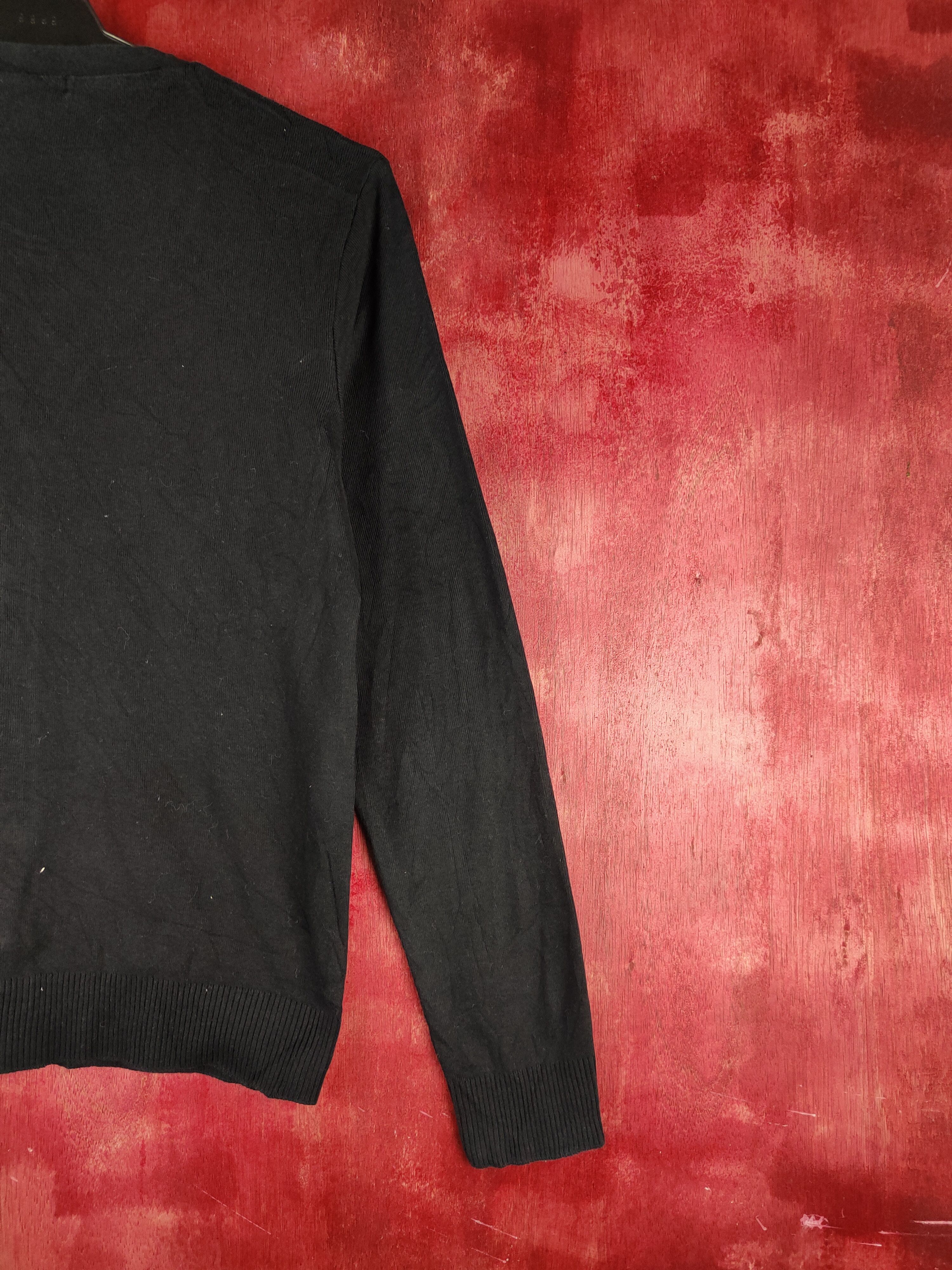 Japanese Brand Clef del Sol Black Knitwear Cardigan #S1158 Size M / US 6-8 / IT 42-44 - 9 Thumbnail