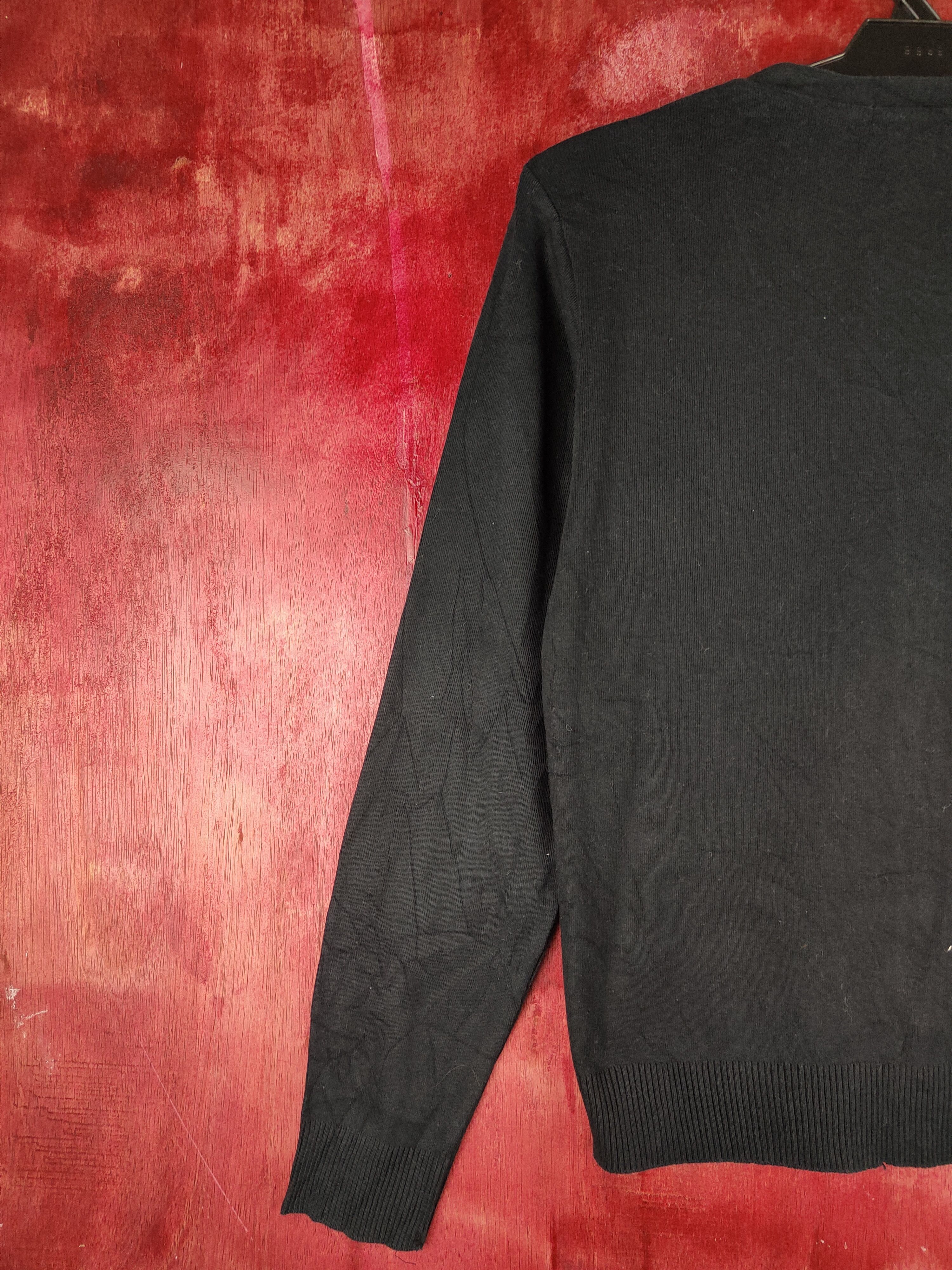 Japanese Brand Clef del Sol Black Knitwear Cardigan #S1158 Size M / US 6-8 / IT 42-44 - 8 Thumbnail