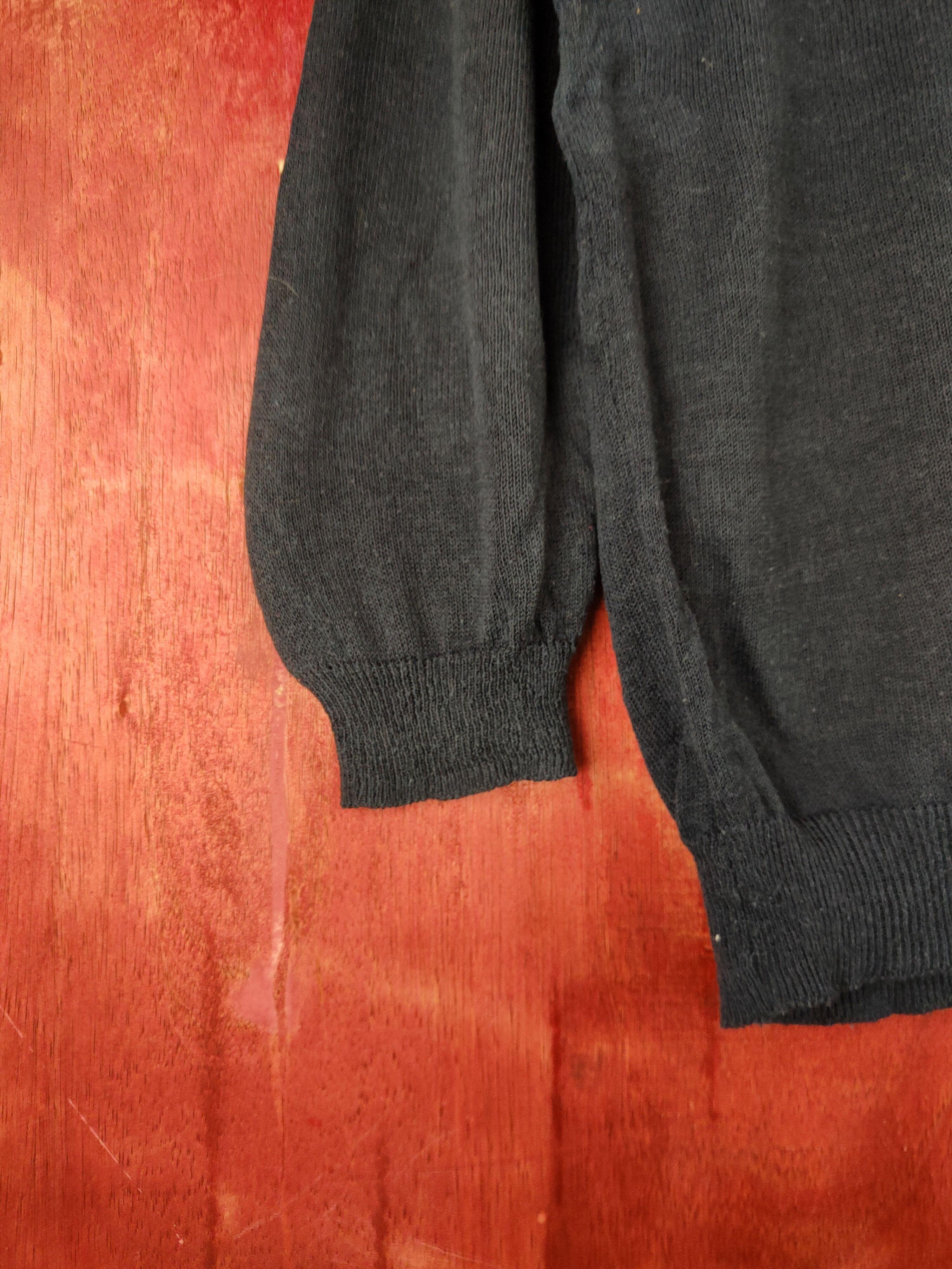 Japanese Brand Theoria Navy vintage Knitwear Cardigan #S1161 Size M / US 6-8 / IT 42-44 - 4 Thumbnail