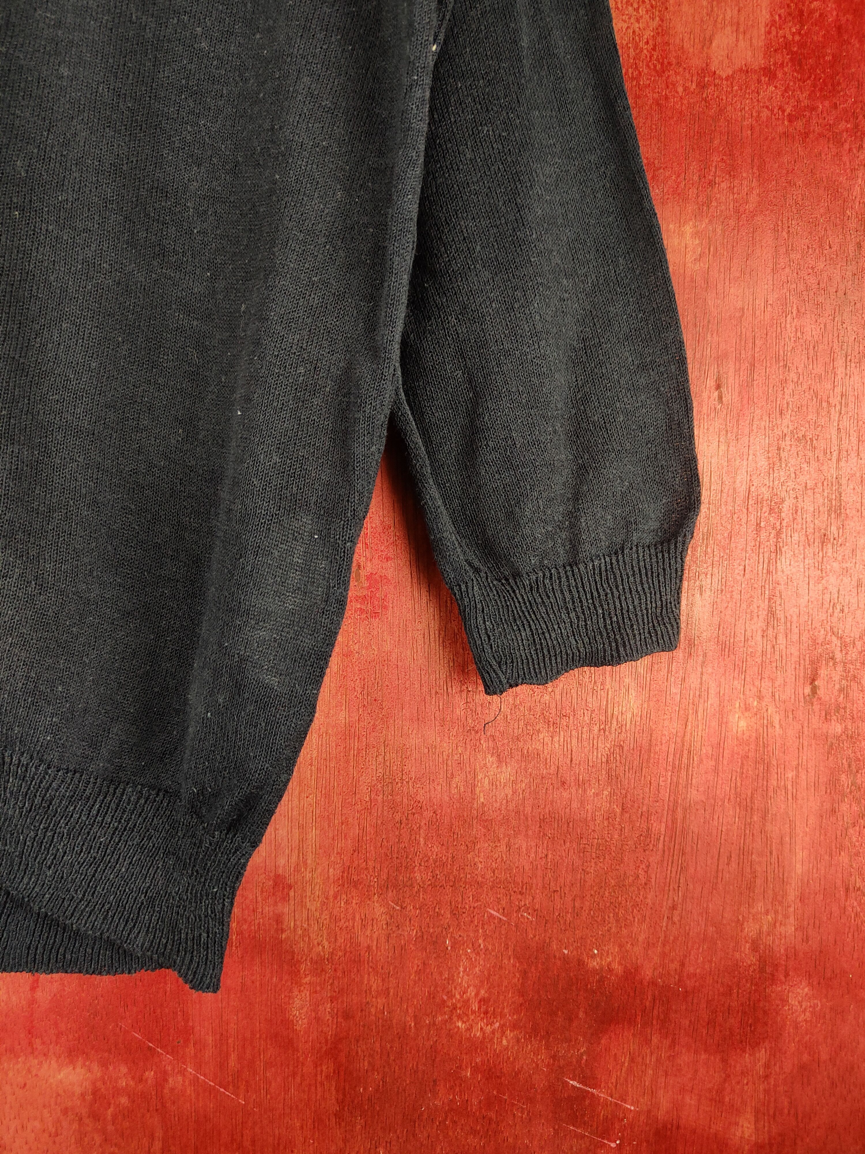 Japanese Brand Theoria Navy vintage Knitwear Cardigan #S1161 Size M / US 6-8 / IT 42-44 - 6 Thumbnail