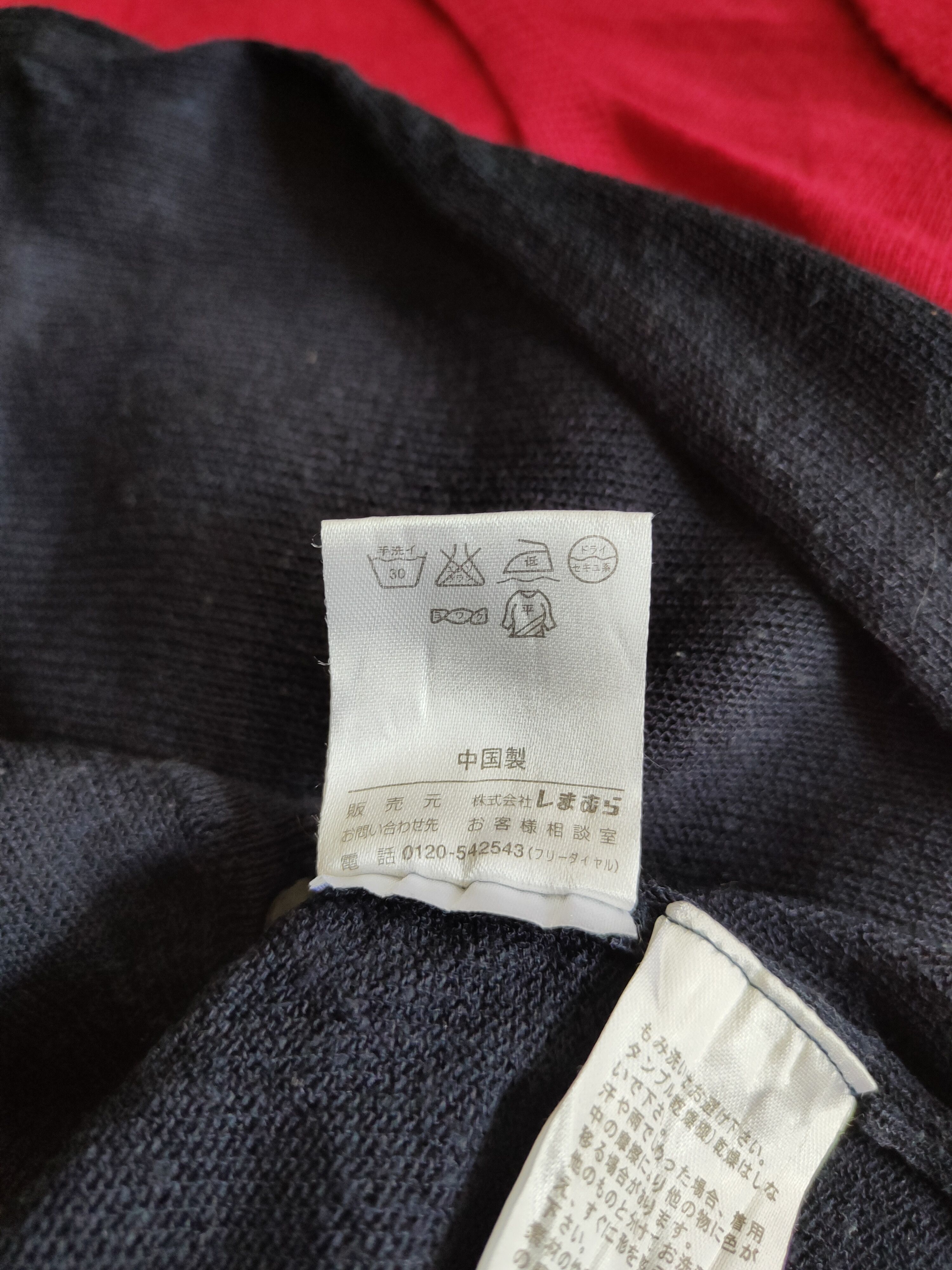 Japanese Brand Theoria Navy vintage Knitwear Cardigan #S1161 Size M / US 6-8 / IT 42-44 - 10 Thumbnail