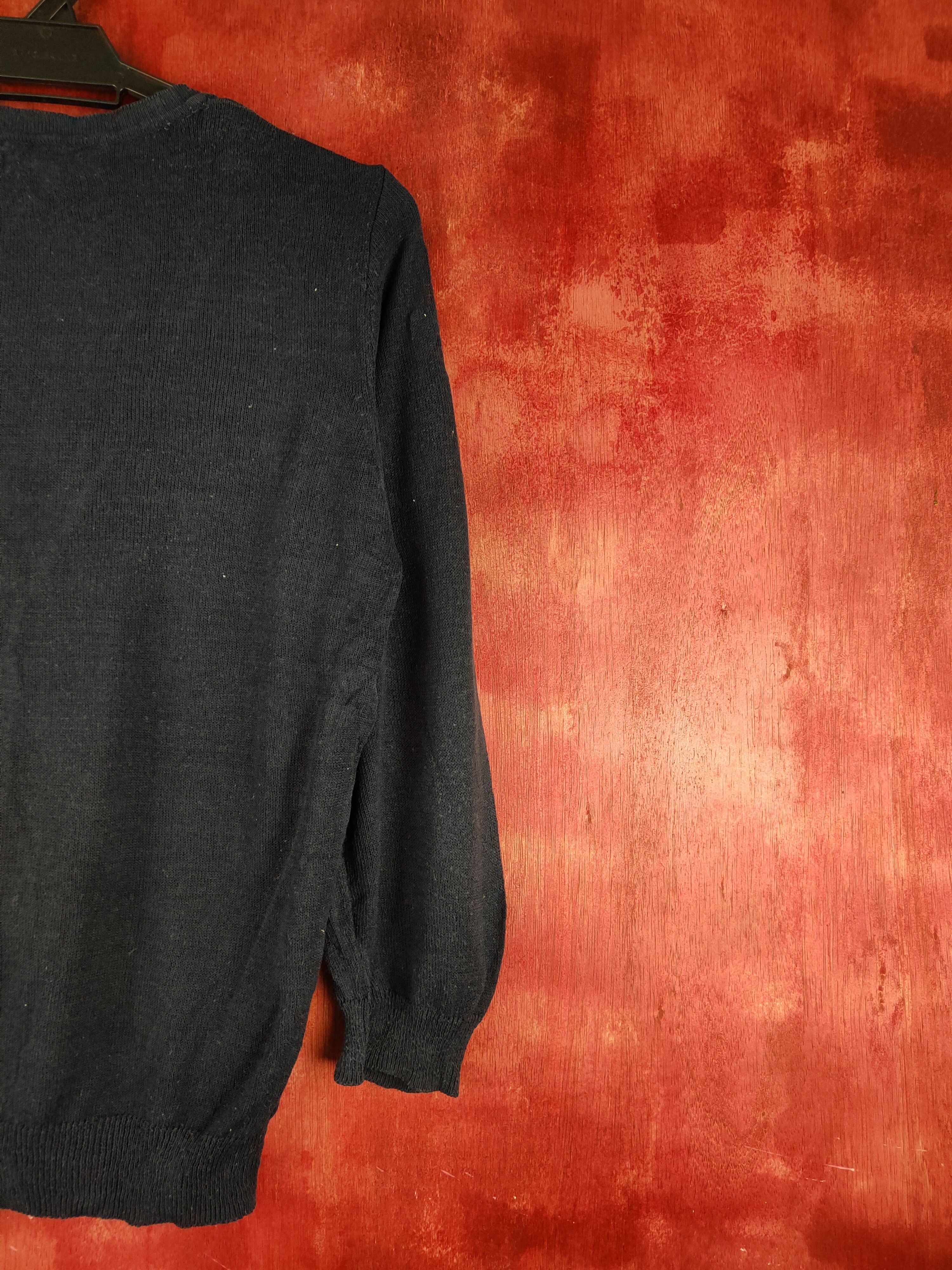 Japanese Brand Theoria Navy vintage Knitwear Cardigan #S1161 Size M / US 6-8 / IT 42-44 - 9 Thumbnail