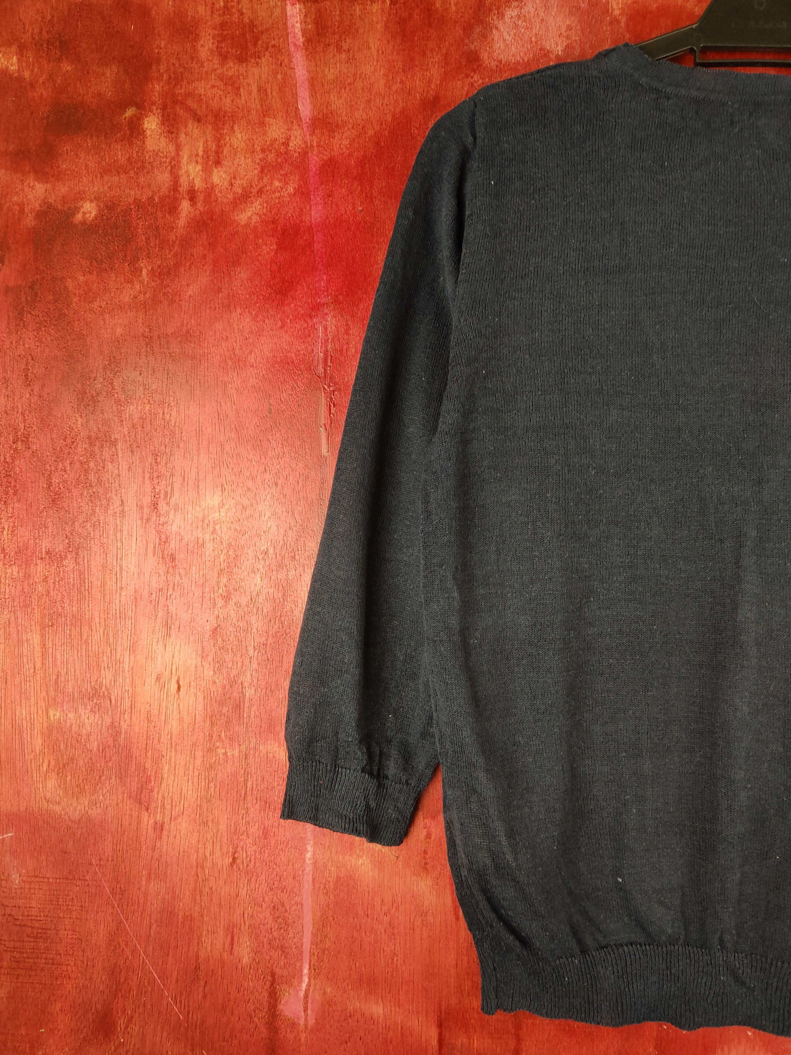 Japanese Brand Theoria Navy vintage Knitwear Cardigan #S1161 Size M / US 6-8 / IT 42-44 - 8 Thumbnail