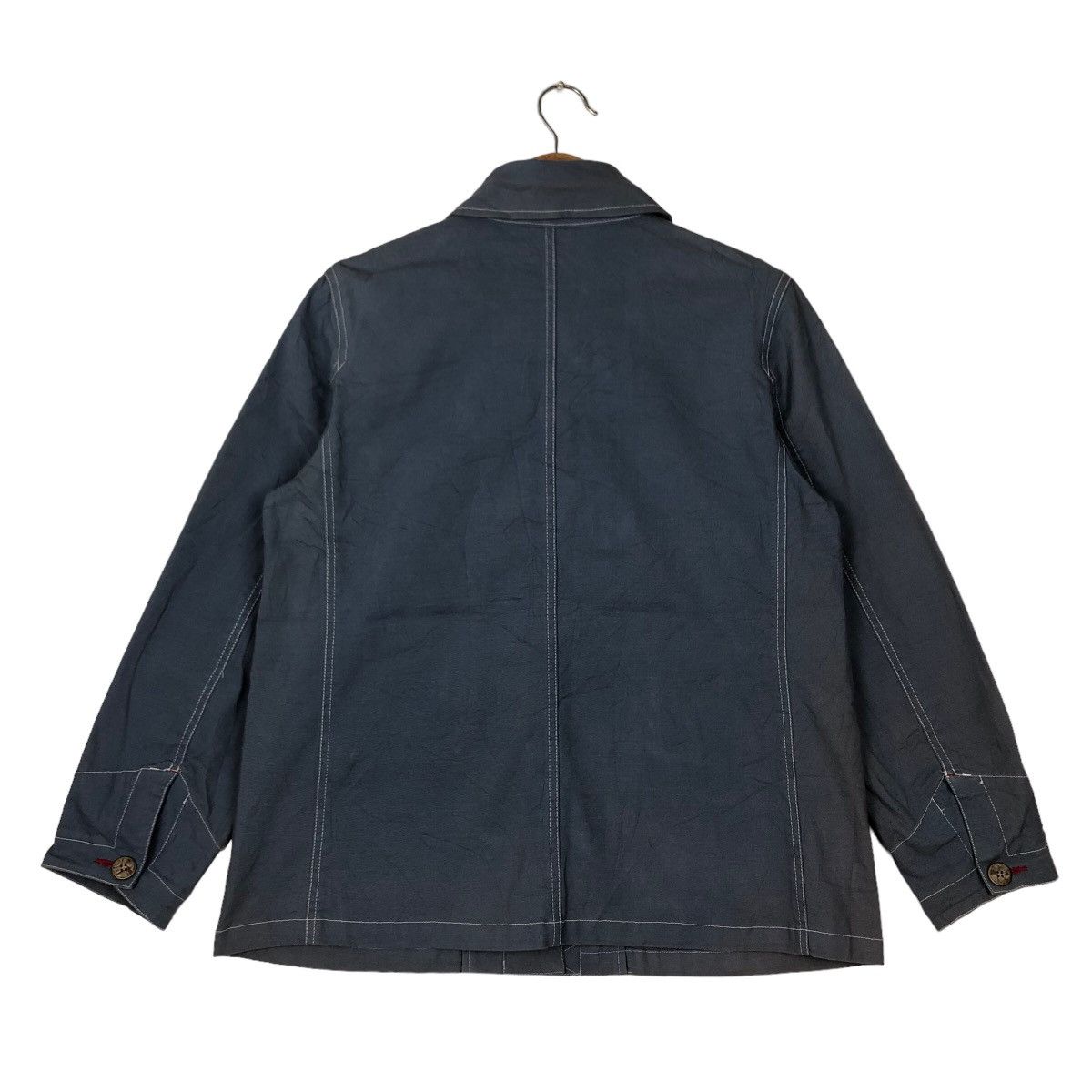 Japanese Brand 🔥RARE CHORE DENIM WORK JACKET JAPAN BY ISSEY MIYAKE Size US M / EU 48-50 / 2 - 7 Thumbnail