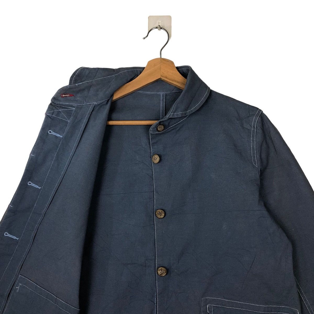 Japanese Brand 🔥RARE CHORE DENIM WORK JACKET JAPAN BY ISSEY MIYAKE Size US M / EU 48-50 / 2 - 9 Thumbnail