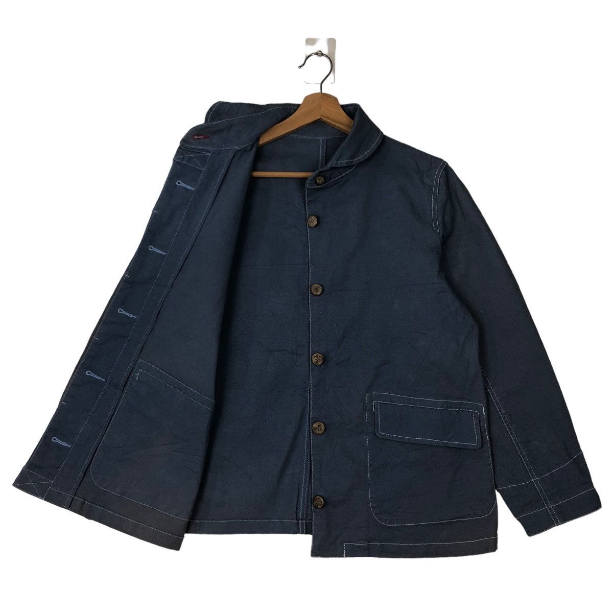 Japanese Brand 🔥RARE CHORE DENIM WORK JACKET JAPAN BY ISSEY MIYAKE Size US M / EU 48-50 / 2 - 8 Thumbnail