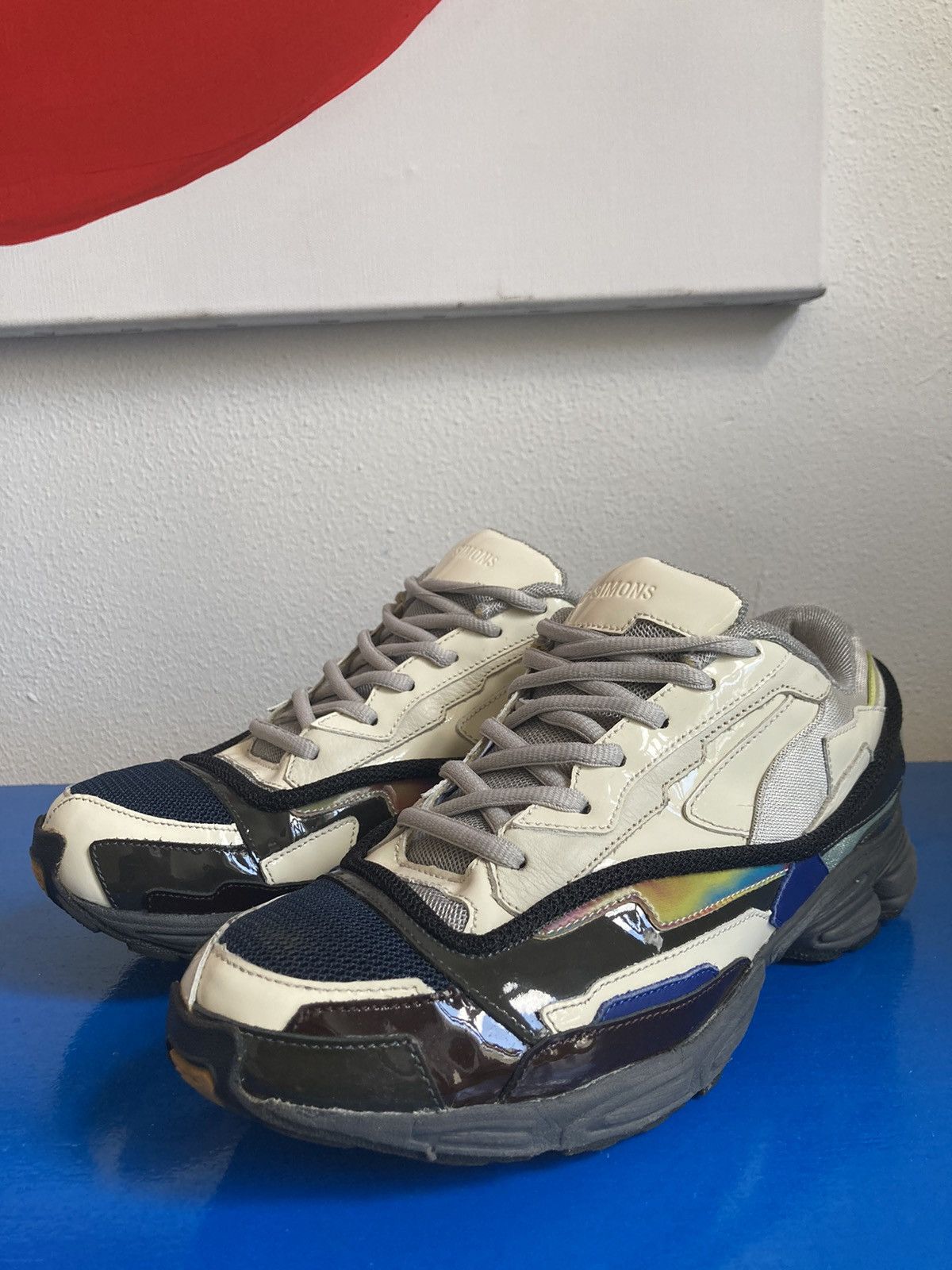 image of Raf Simons Ss13 Holo Runner Shoes in White, Men's (Size 9)