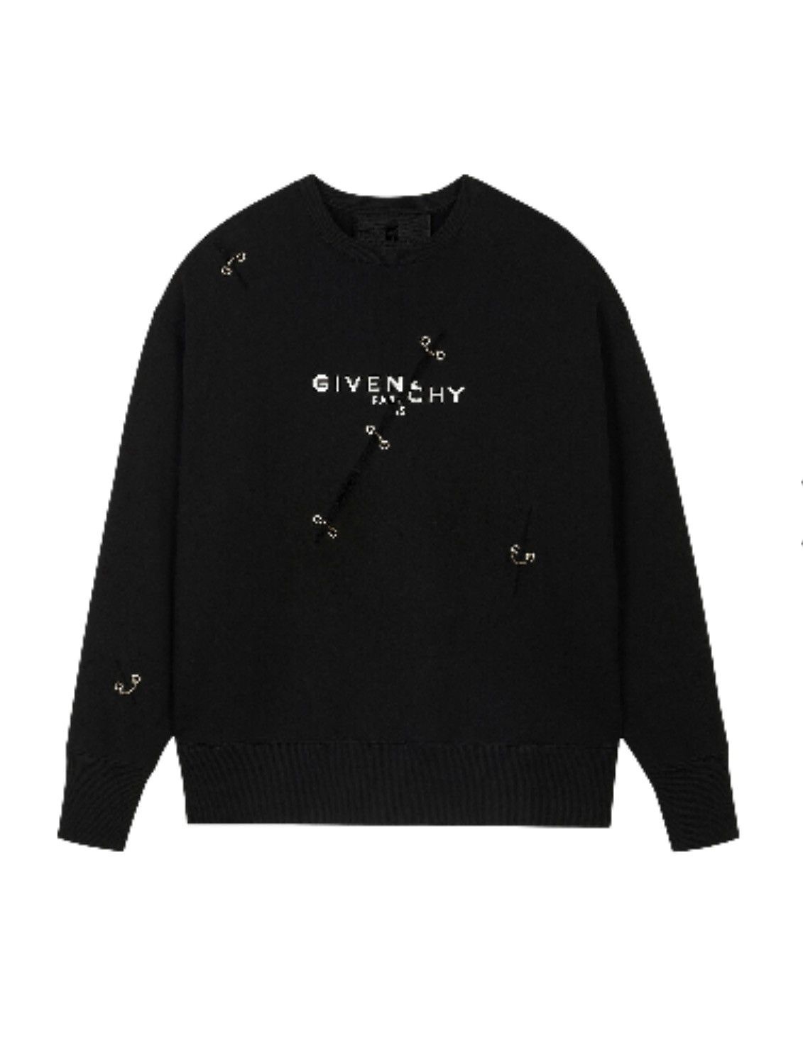 Givenchy Givenchy “Oversized” logo-print eyelet-detailing sweatshirt Size US S / EU 44-46 / 1 - 3 Thumbnail