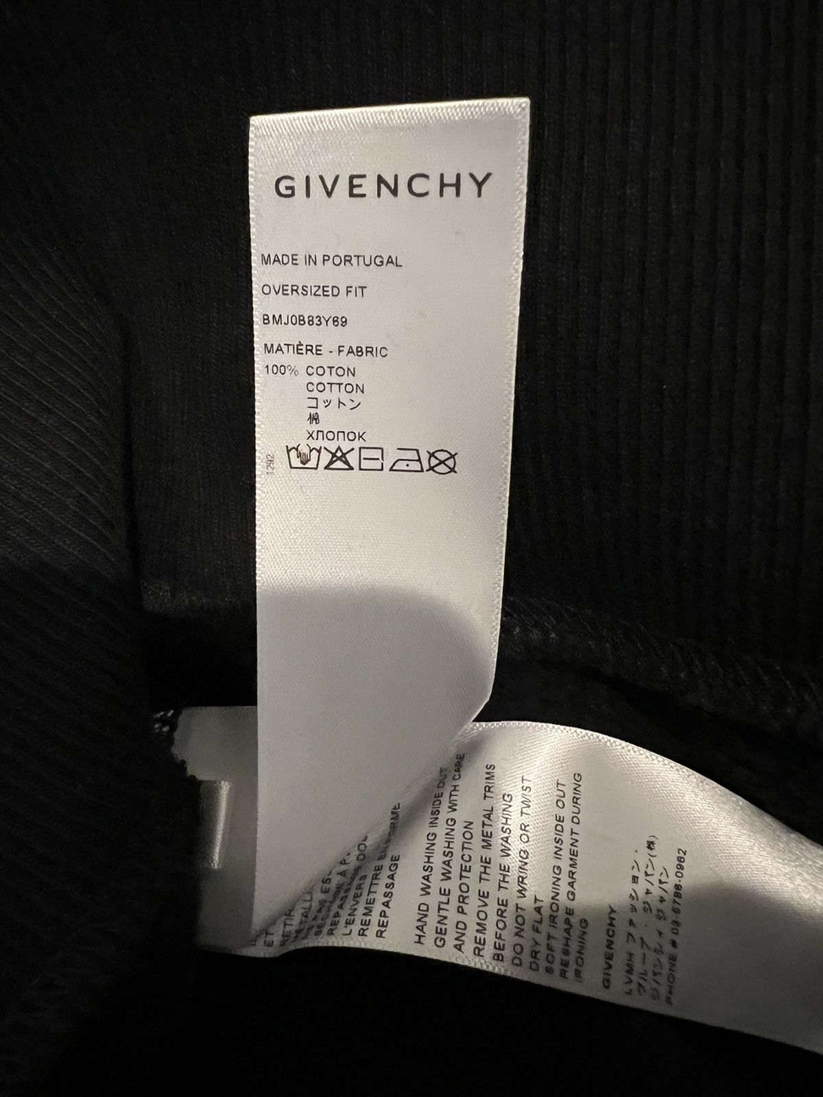 Givenchy Givenchy “Oversized” logo-print eyelet-detailing sweatshirt Size US S / EU 44-46 / 1 - 12 Thumbnail