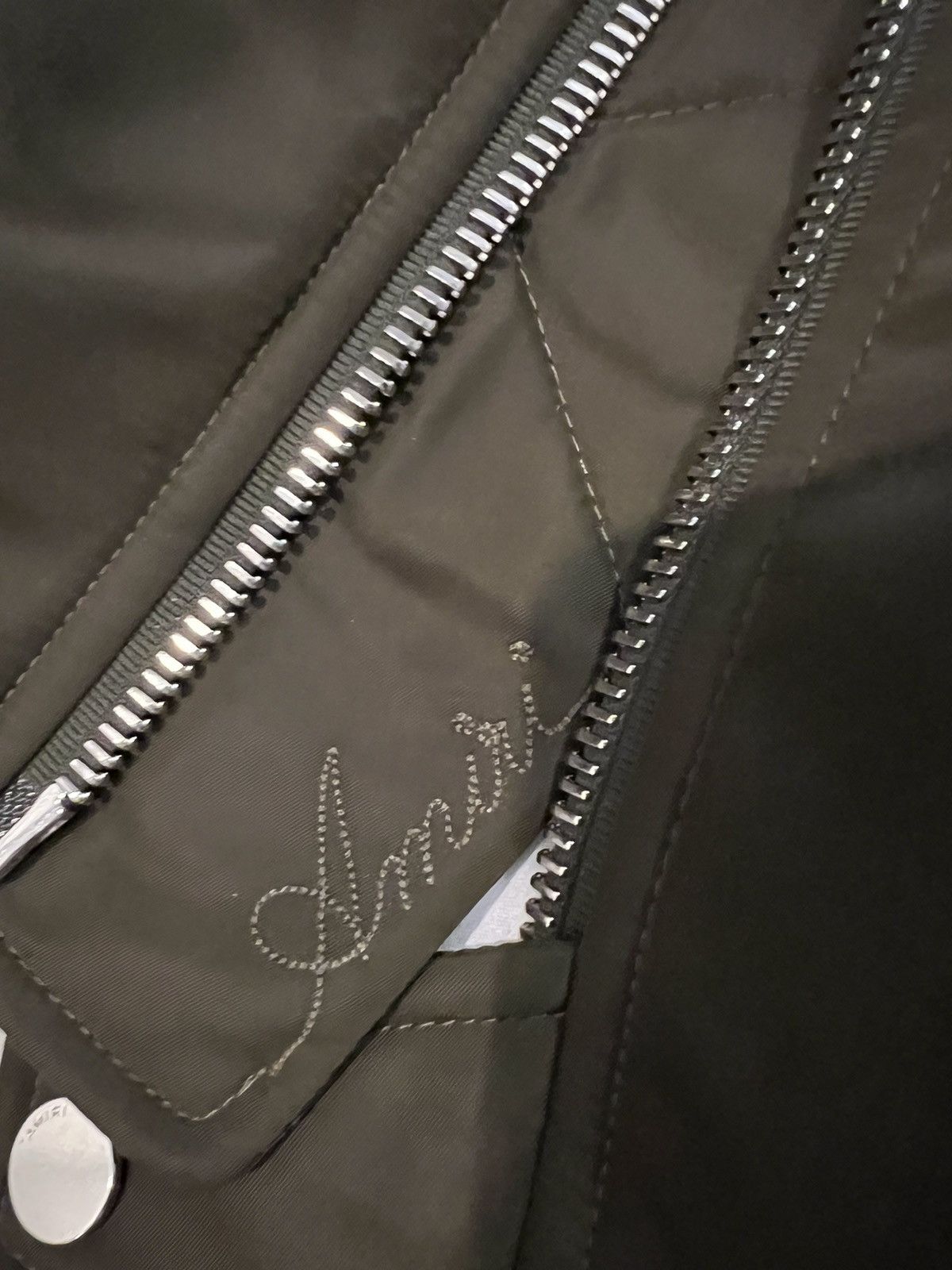 Amiri AMIRI Bones appliqué logo-embroidered bomber jacket Size US L / EU 52-54 / 3 - 10 Thumbnail