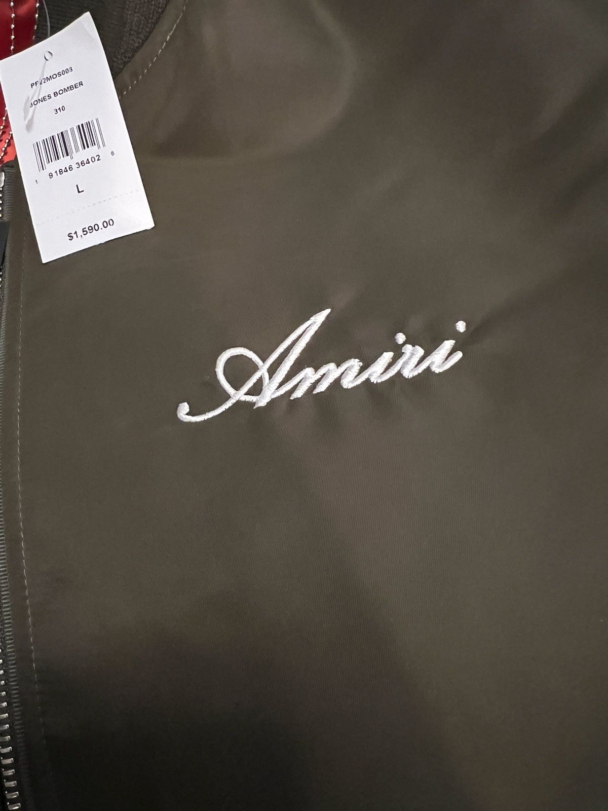 Amiri AMIRI Bones appliqué logo-embroidered bomber jacket Size US L / EU 52-54 / 3 - 9 Thumbnail