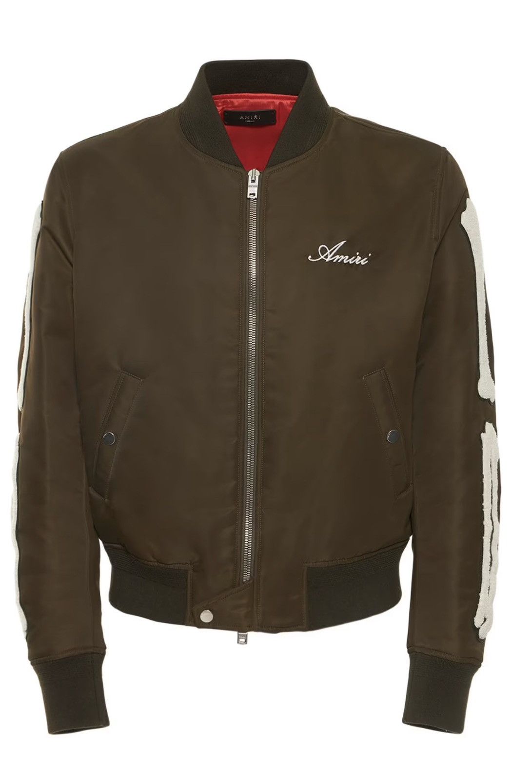 Amiri AMIRI Bones appliqué logo-embroidered bomber jacket Size US L / EU 52-54 / 3 - 2 Thumbnail