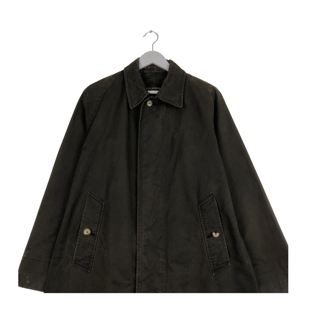 AQUARAMA × Designer ARCHIVE💥AQUARAMA MOLESKIN TRENCH COAT JACKET Size US S / EU 44-46 / 1 - 5 Thumbnail