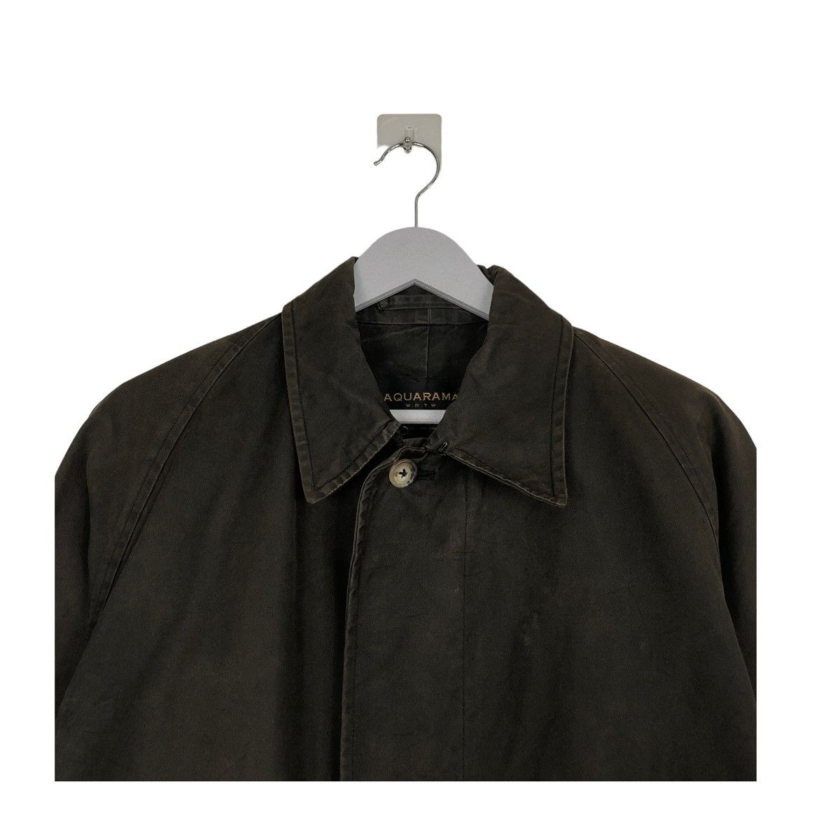 AQUARAMA × Designer ARCHIVE💥AQUARAMA MOLESKIN TRENCH COAT JACKET Size US S / EU 44-46 / 1 - 4 Thumbnail