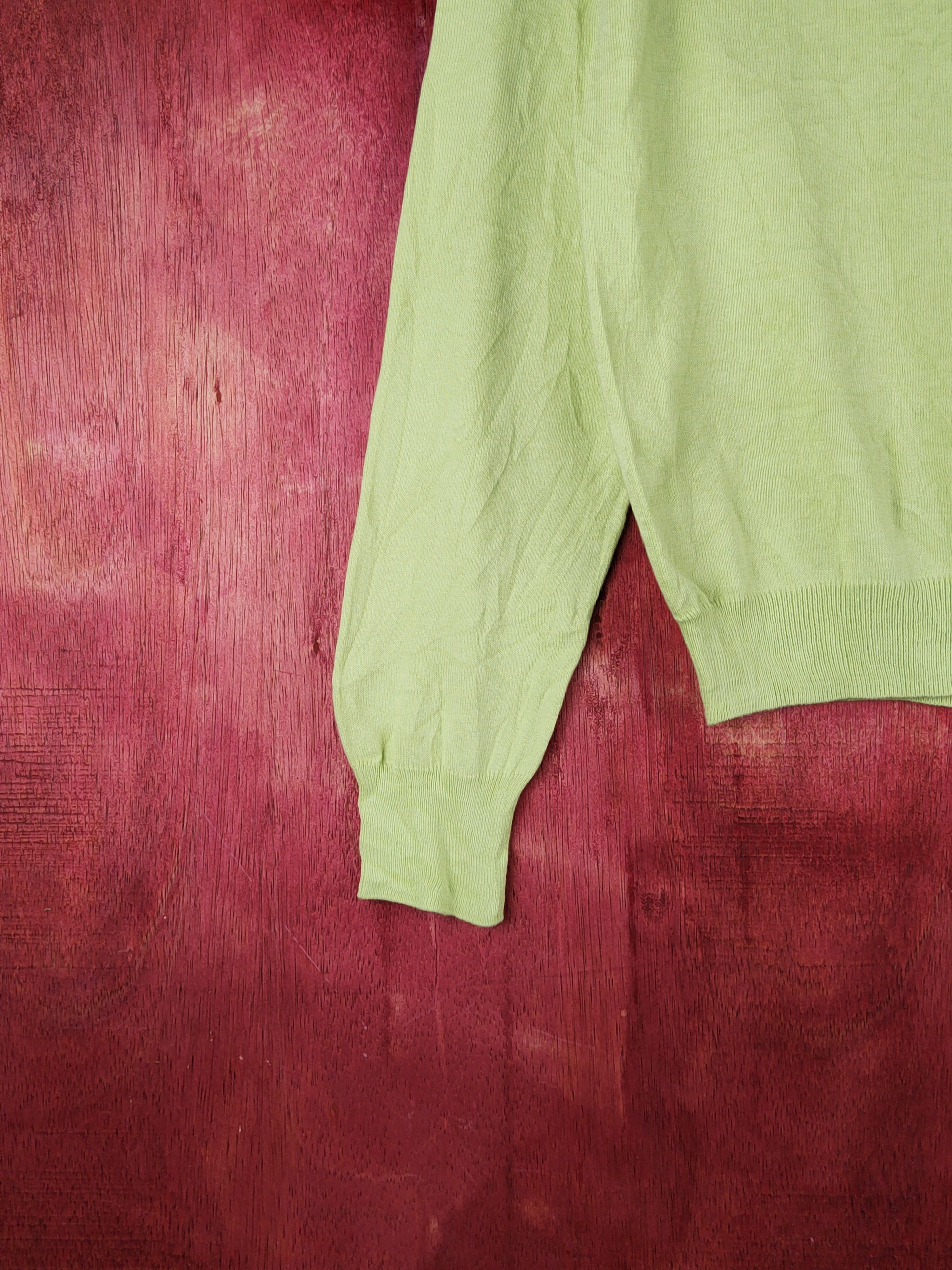 Japanese Brand Natural Beauty Basic Light Green Knitwear Cardigan #S1165 Size M / US 6-8 / IT 42-44 - 4 Thumbnail