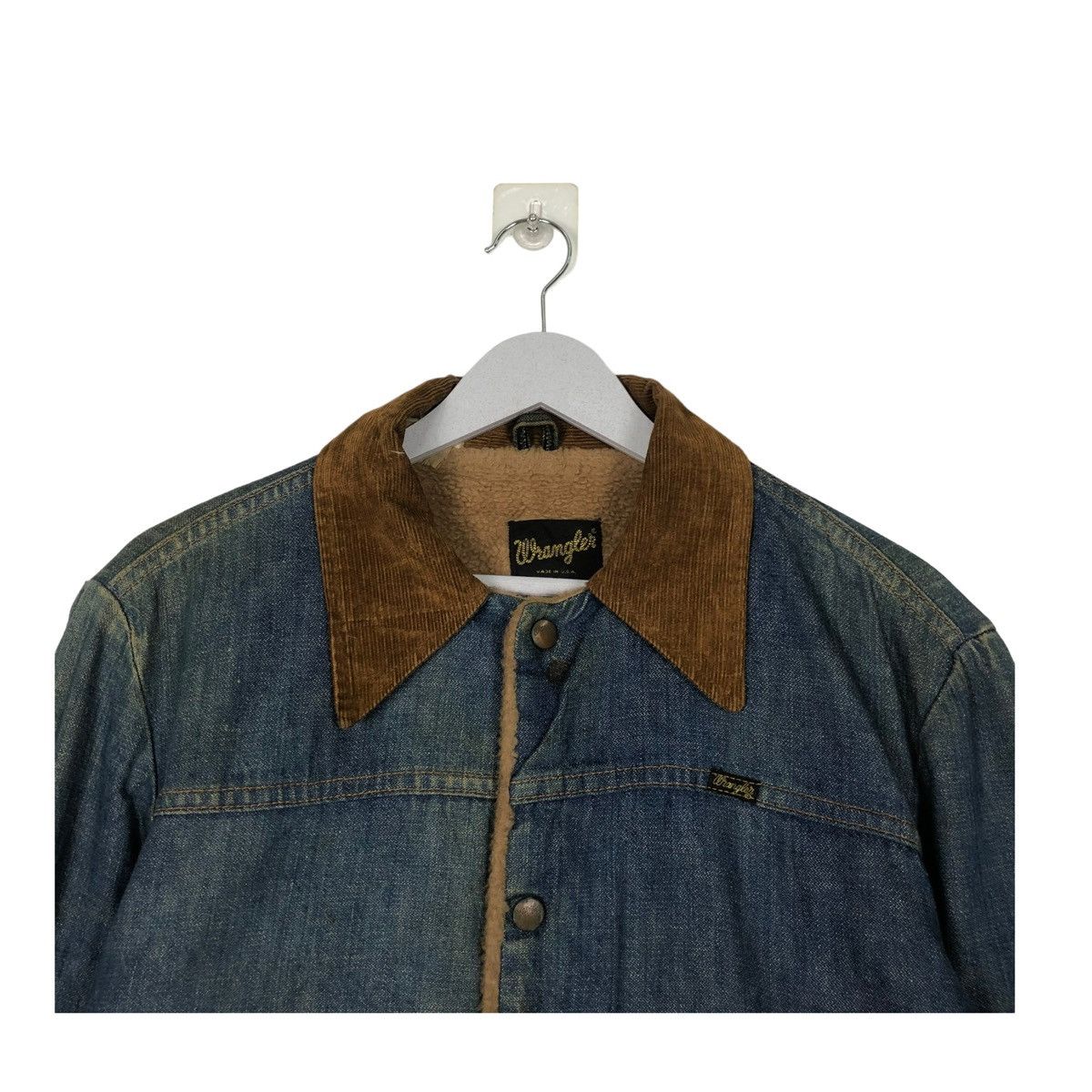 Vintage × Wrangler 💥60s WRANGLER USA DENIM SHERPA WORKER JACKET Size US M / EU 48-50 / 2 - 4 Thumbnail